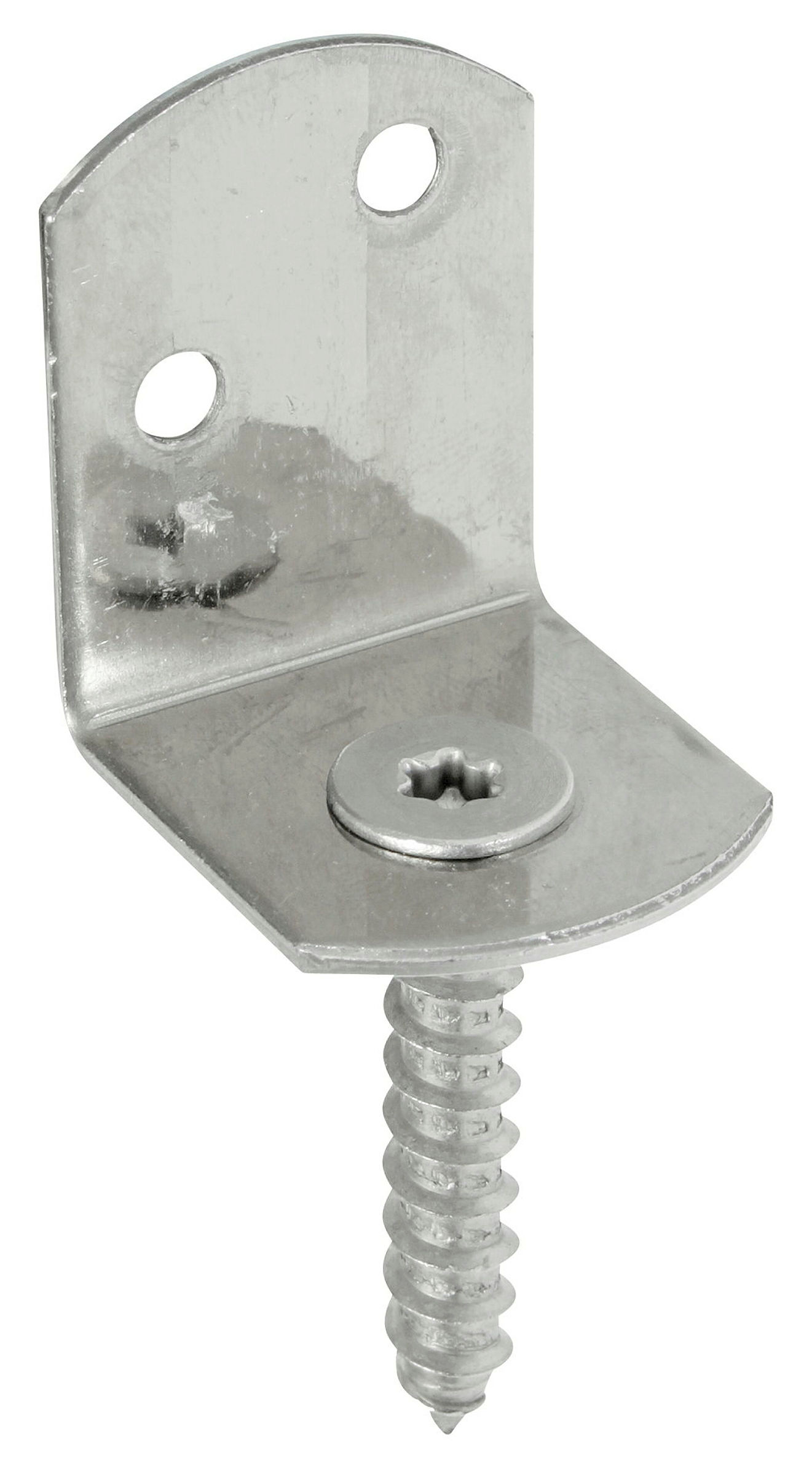 Flechtzaunhalter L-Form 83x30 50 Stück Edelstahl