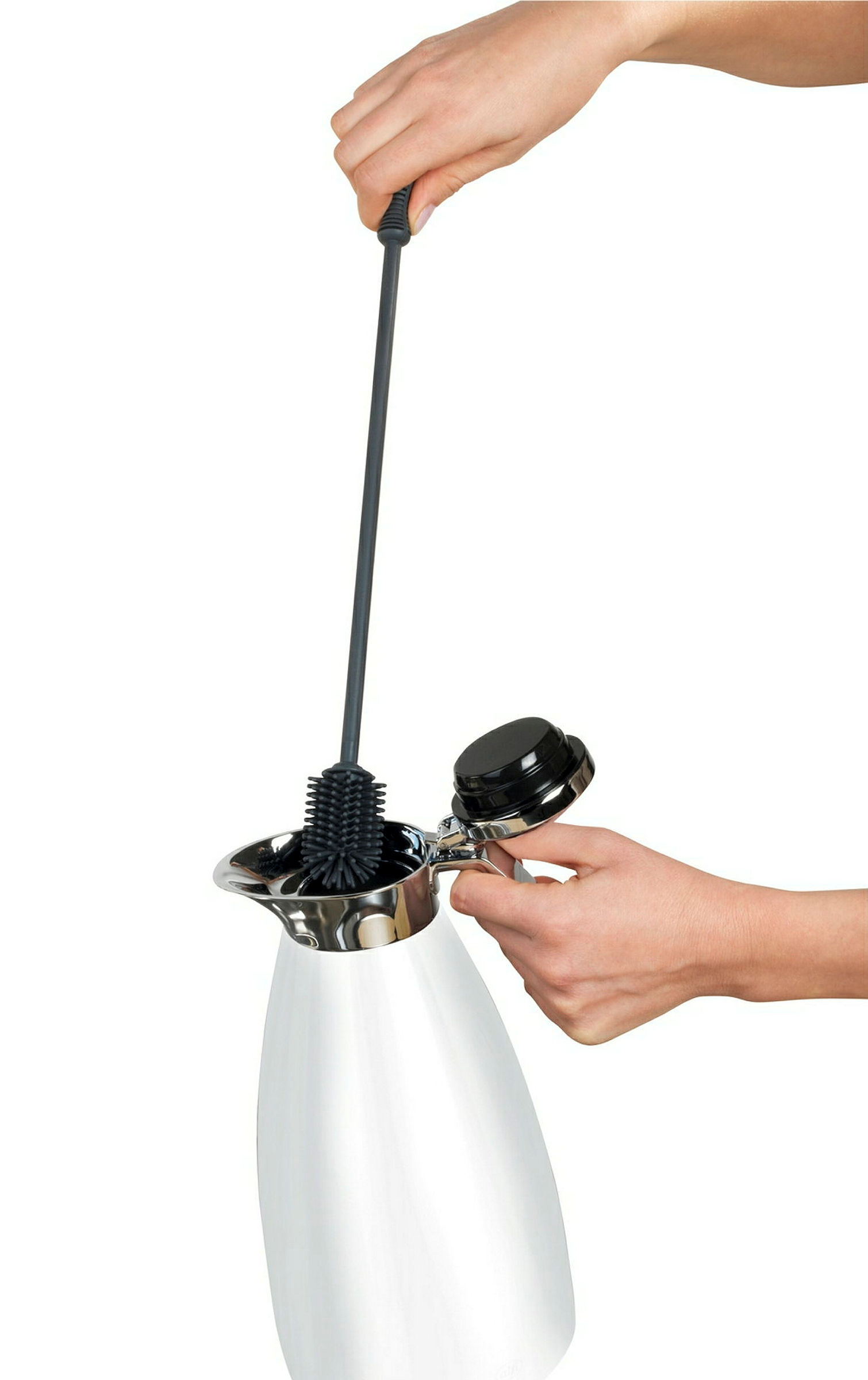 Silikon Flaschenbürste 38 cm Grau Sia