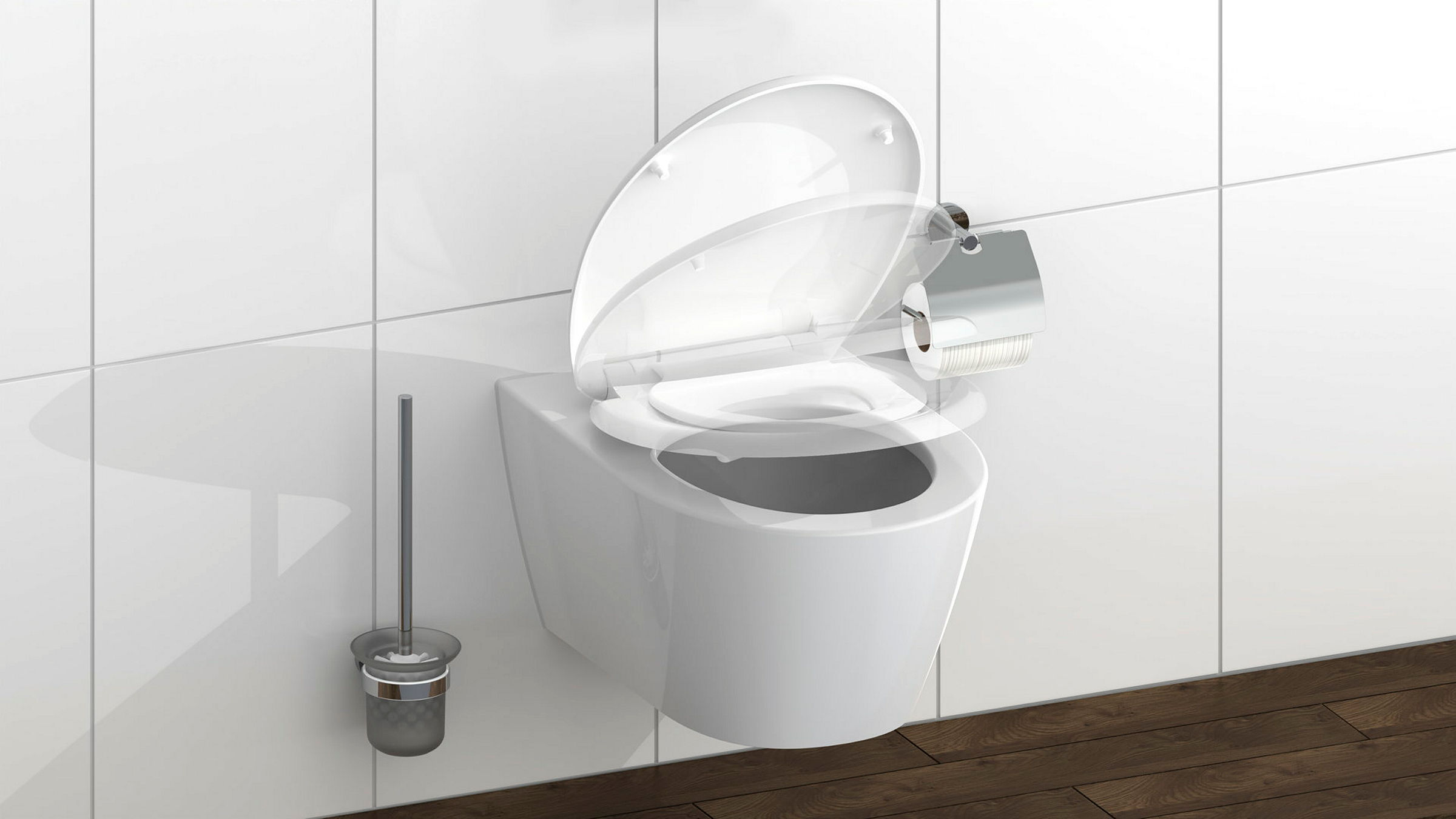 Duroplast WC-Sitz FAMILY WHITE, mit Absenkautomatik und Schnellverschluss
