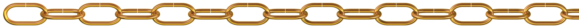 Zierkette, (Serie 80) (Spule) 3 mm Stahl vermessingt, 5 m