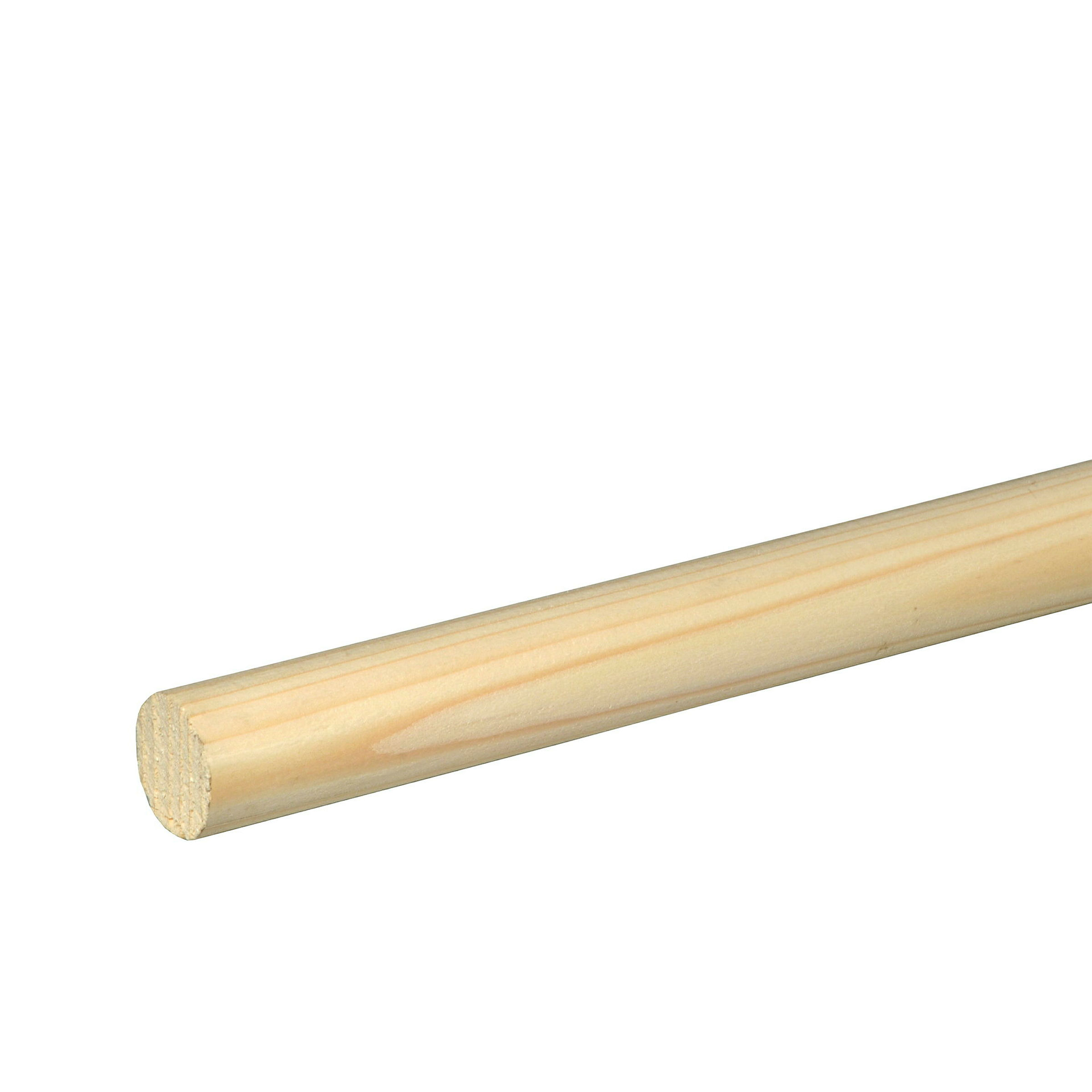 Rundstab glatt Fichte/Kiefer roh 28mm, 240cm