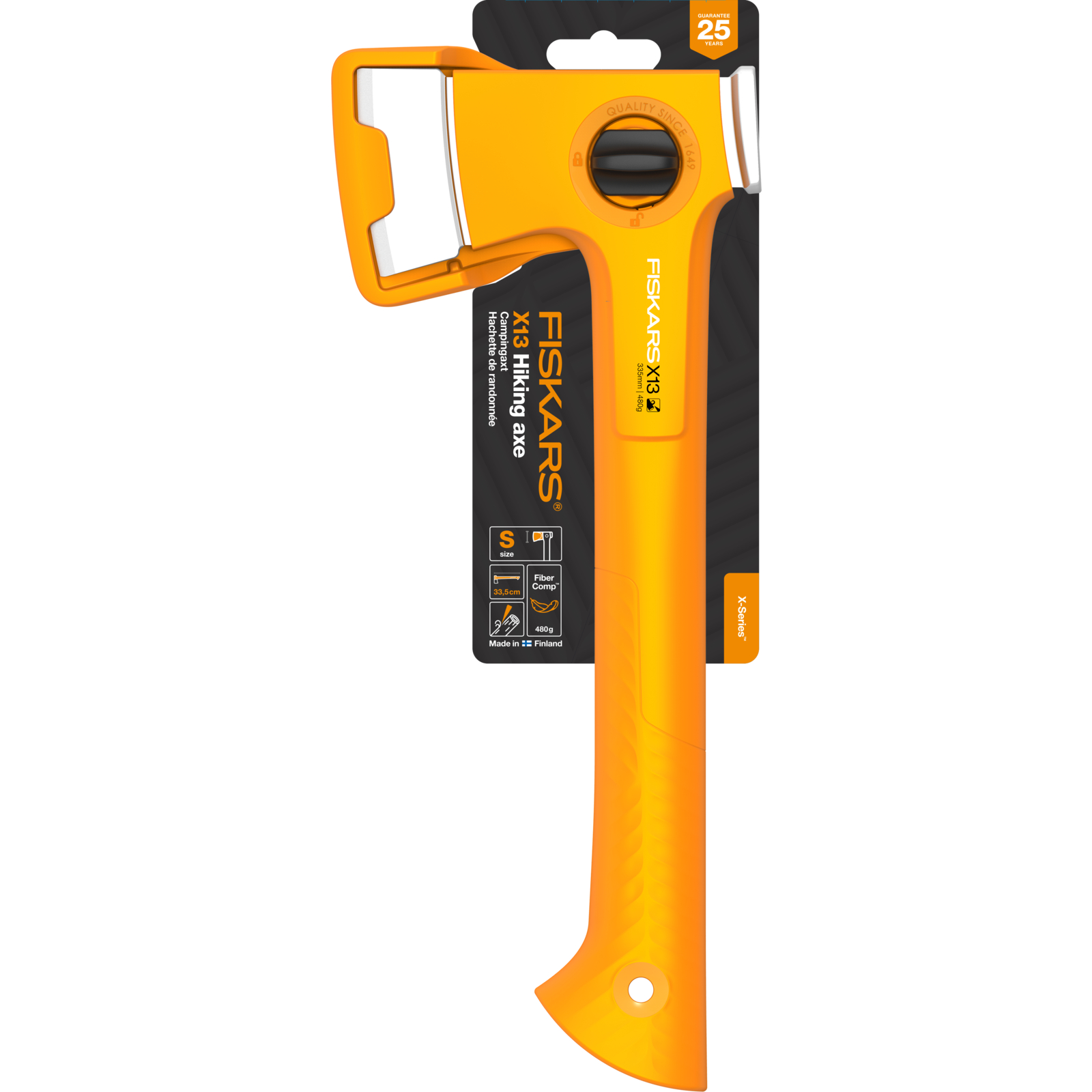 Fiskars X-series X13 Campingaxt ultra leicht 480 g X13 Campingaxt ultra