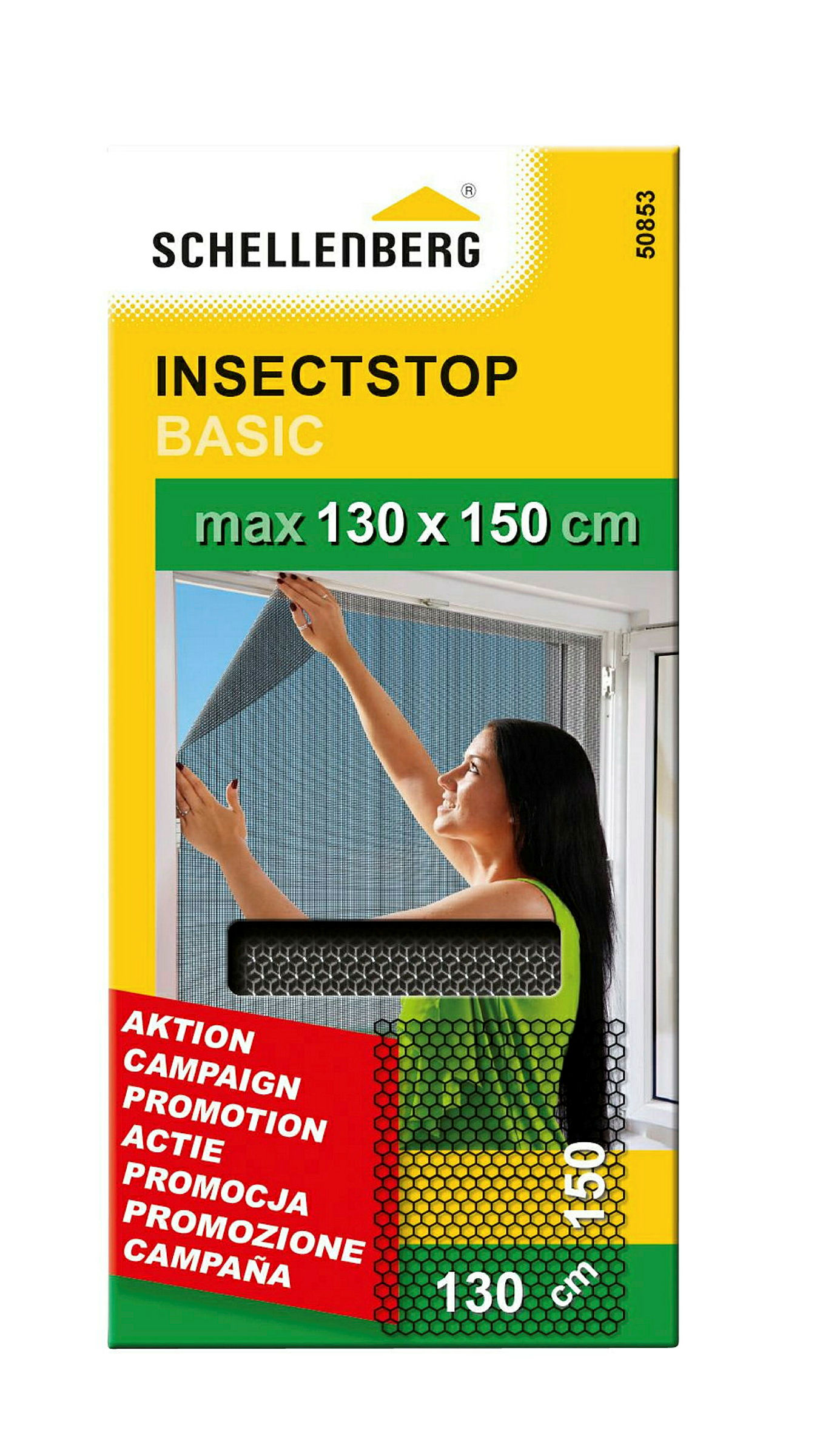Schellenberg Fliegengitter BASIC, anthrazit, 130 x 150 cm