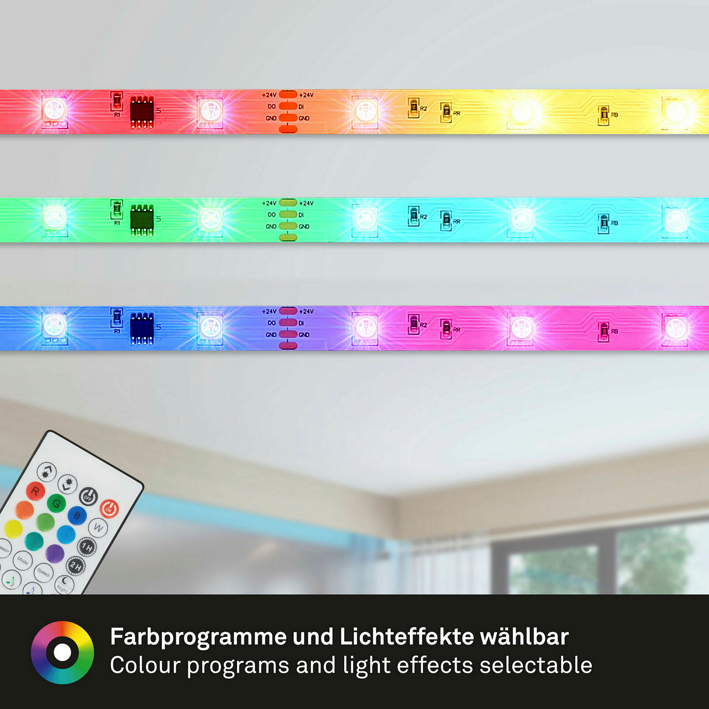 Magic RGB-LED Flexband, 3m, inkl. Musiksensor
