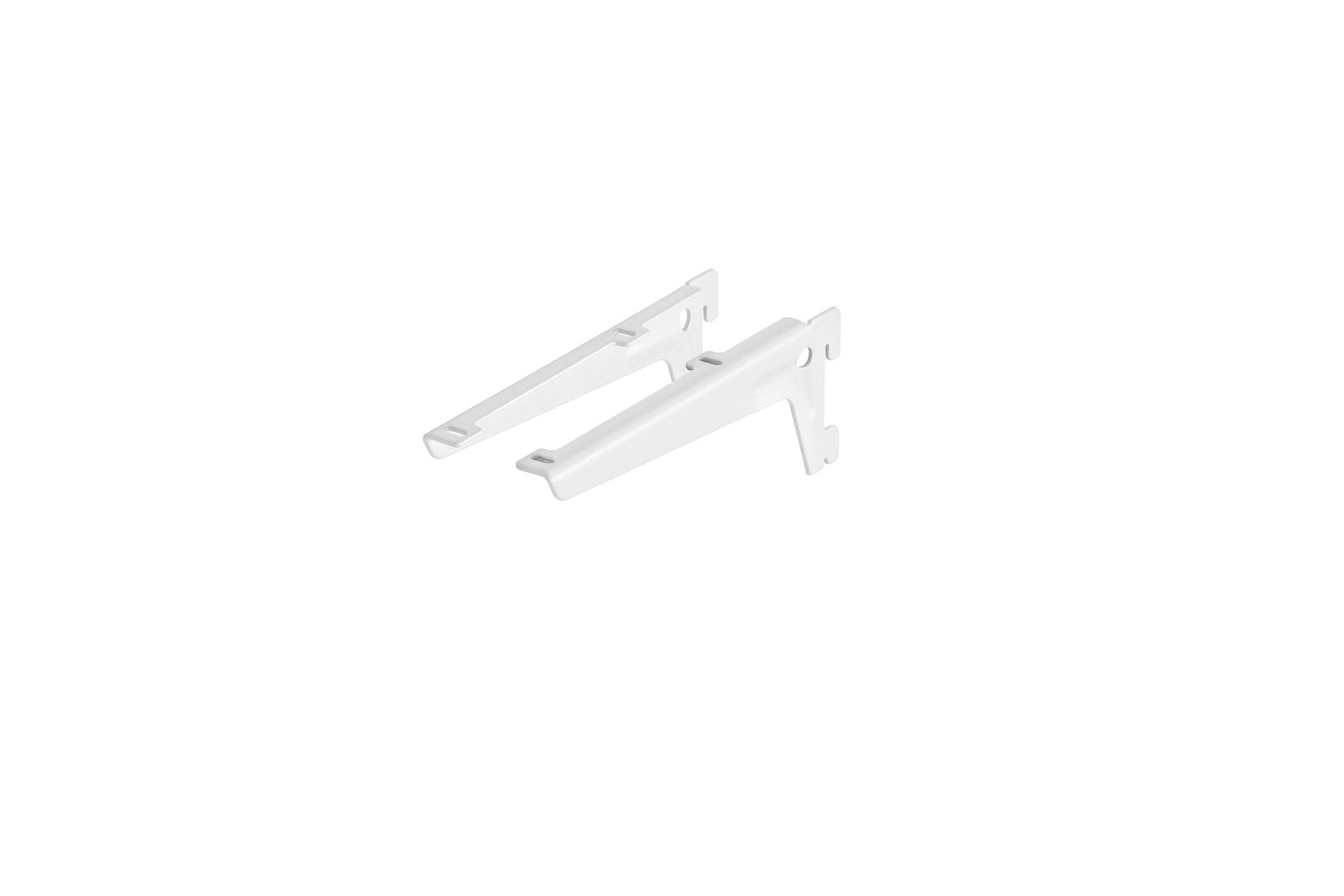 Winkelträger 1 Paar 180 mm weiß