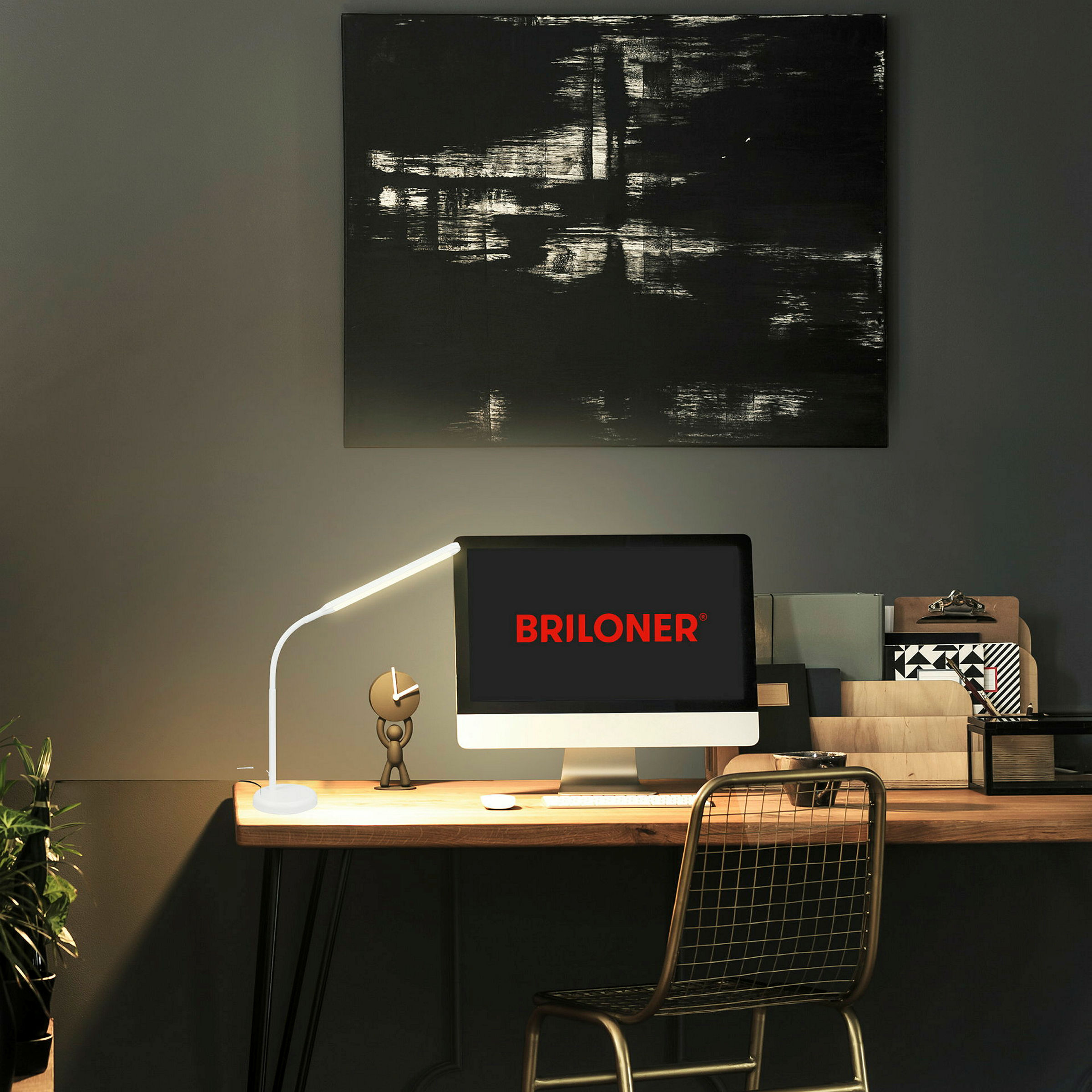 LED Tischleuchte, weiß, 1xLED-Platine/6W