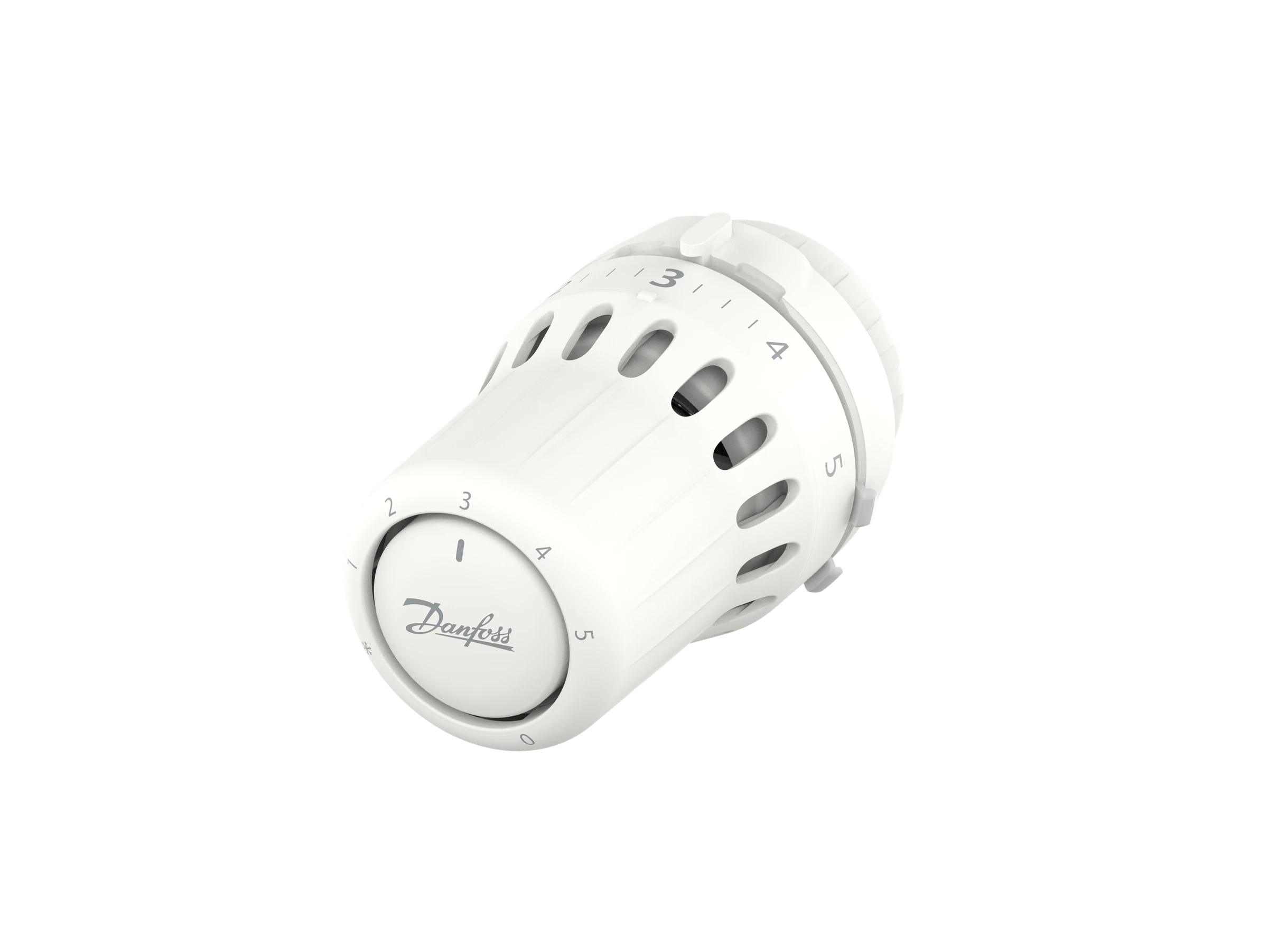 DANFOSS React RA Thermostatkopf, Weiß, mit eingebauten Fühler and Nullabspe