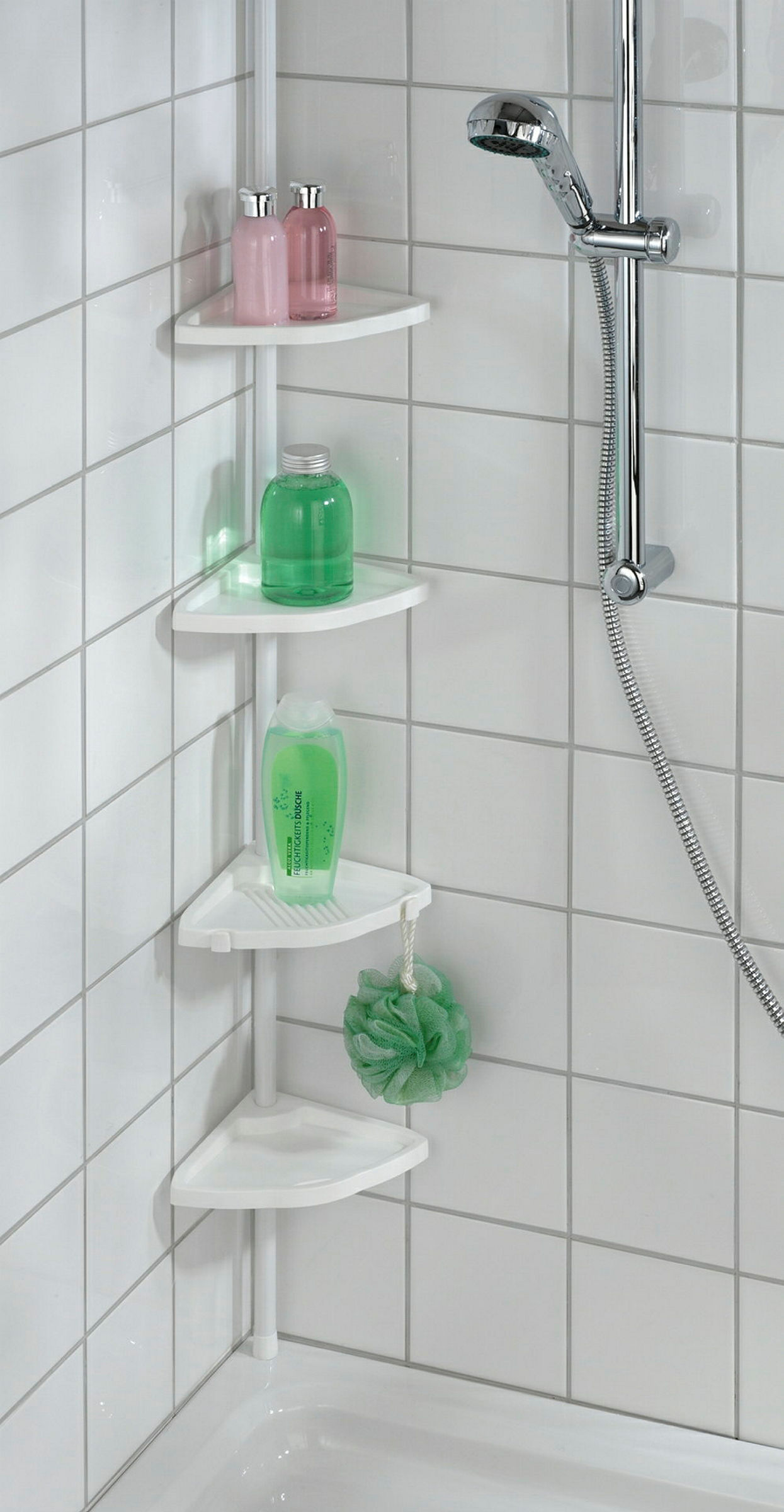 Teleskop Duschecke Easy weiss