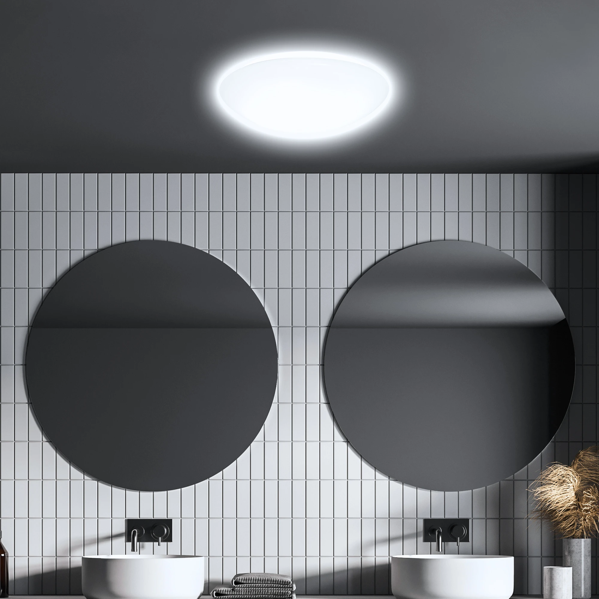 Sensor LED Deckenleuchte, weiß, 1xLED-Platine/15W