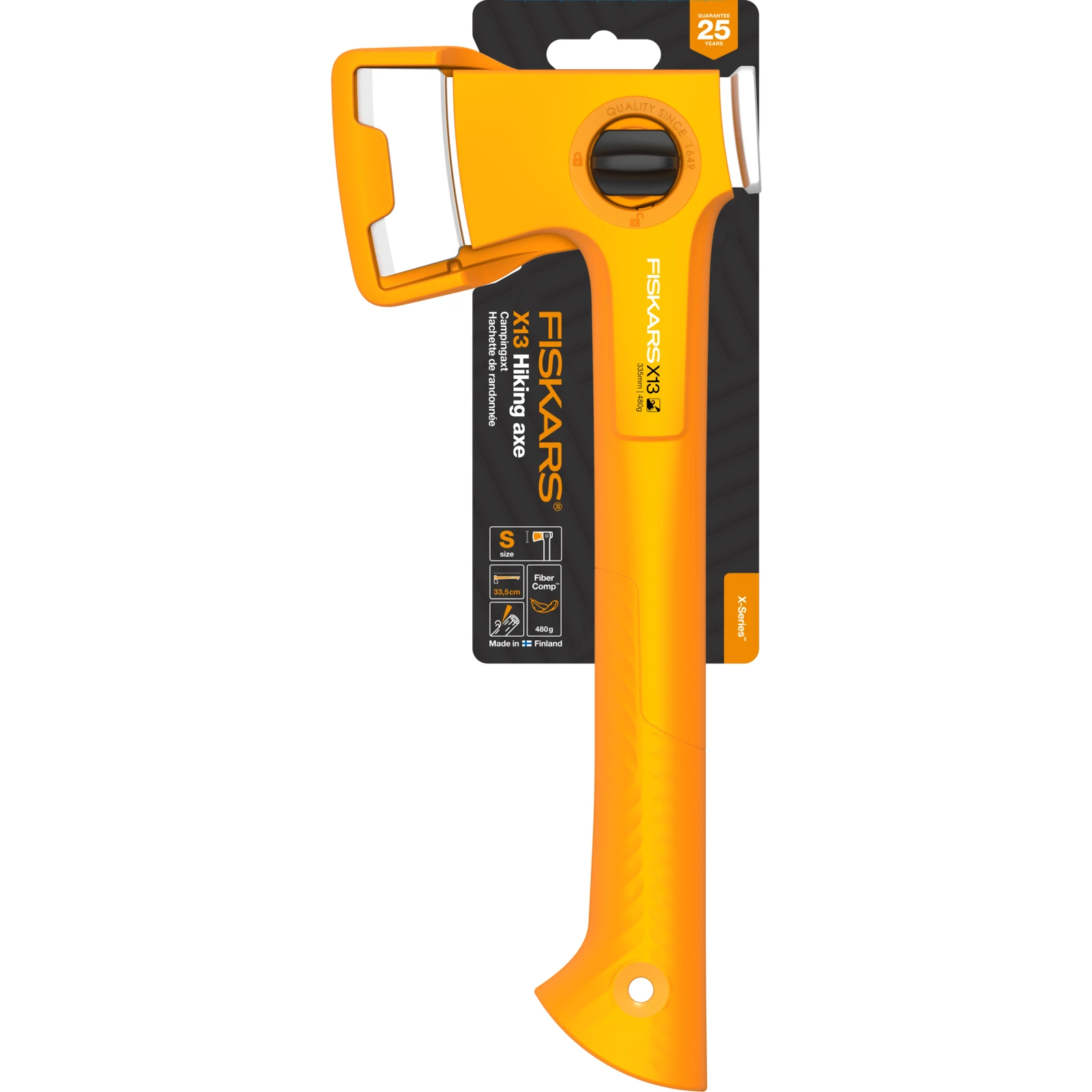 Fiskars X-series X13 Campingaxt ultra leicht 480 g X13 Campingaxt ultra