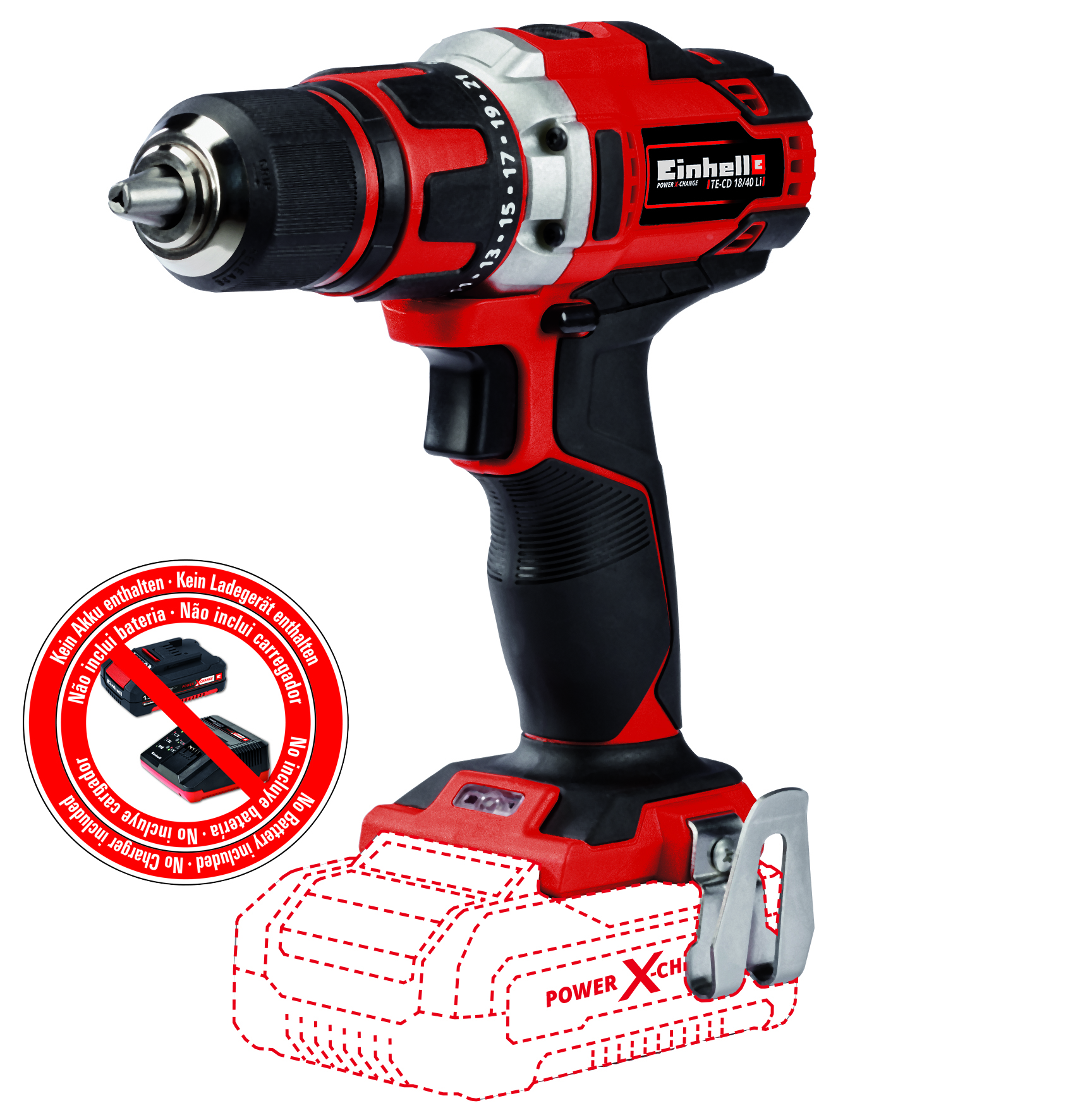 Einhell Expert TE-CD 18/40 Li-Solo Akku-Bohrschrauber