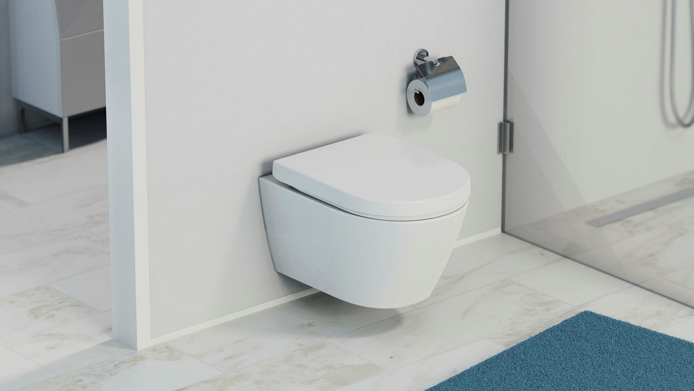 Duroplast WC-Sitz D-Form WHITE, mit Absenkautomatik und Schnellverschluss