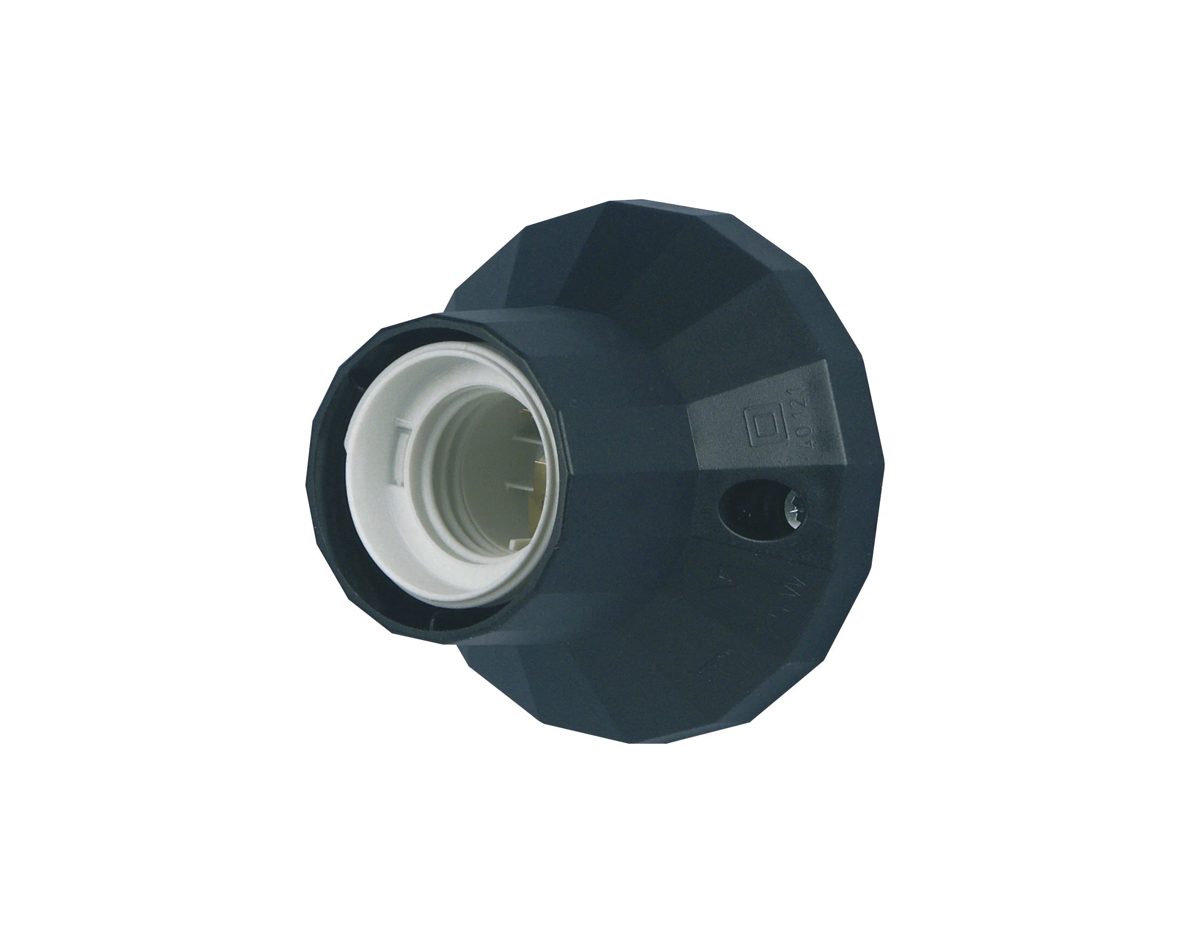 Wand- und Deckenfassung 75W sw