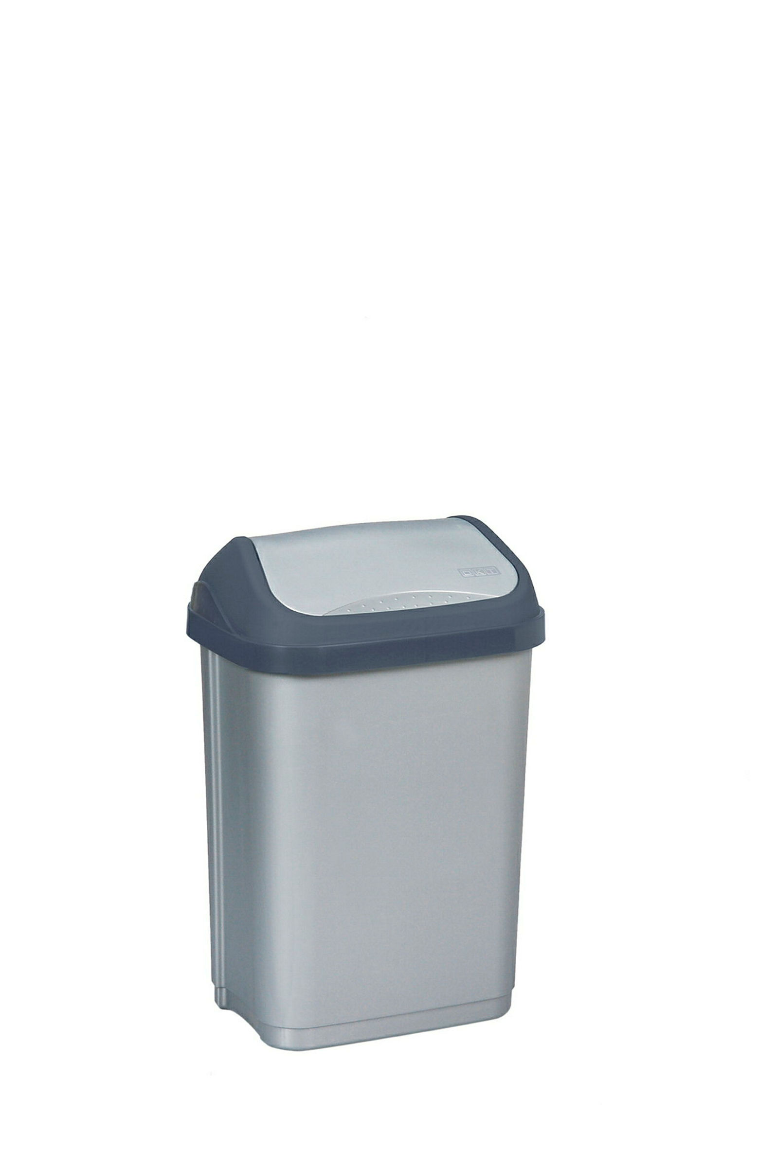 keeeper Mülleimer mit Schwingdeckel, 10 l, Swantje, Silber