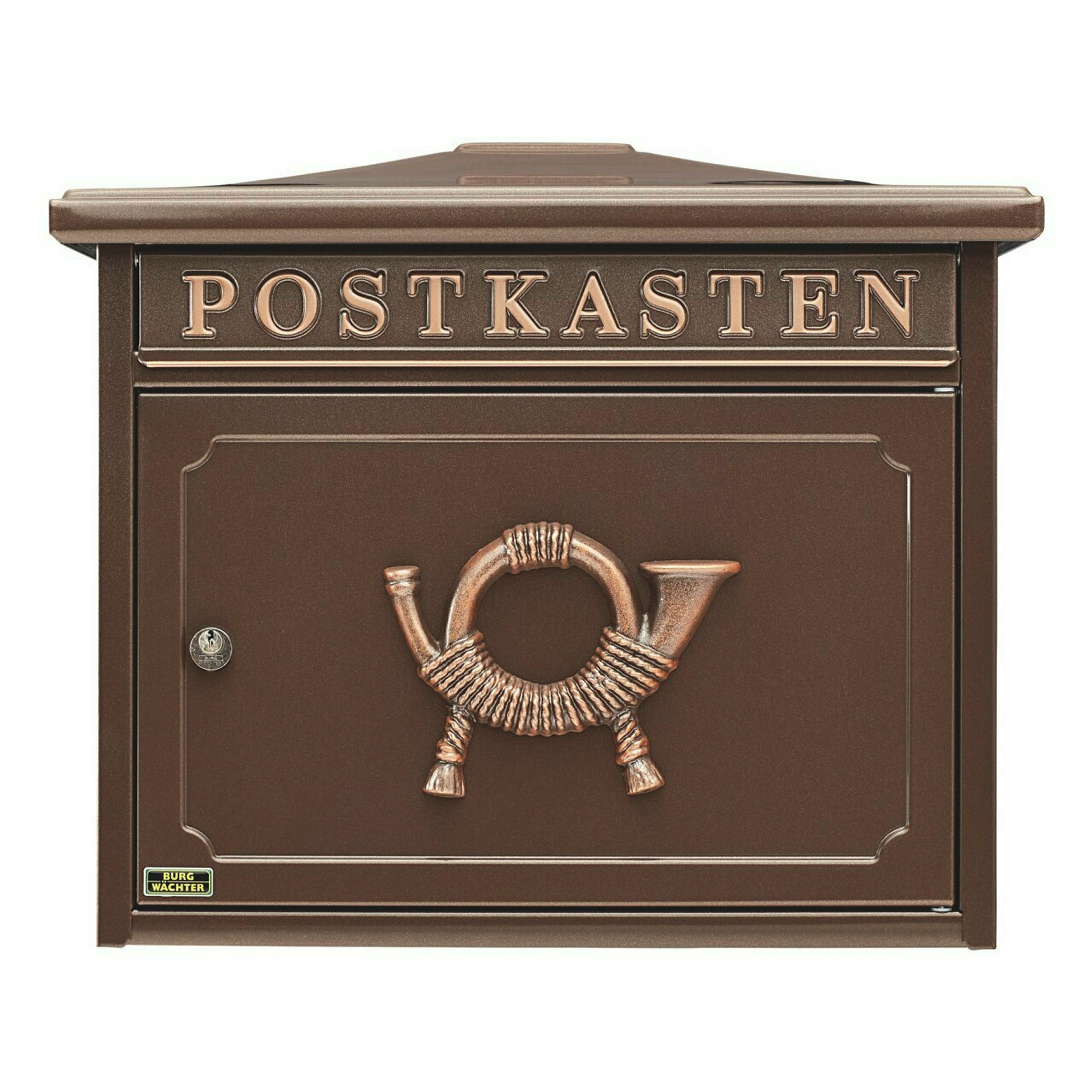 Briefkasten Stahl-lackiert Sylt 1883K kupfer-metallic