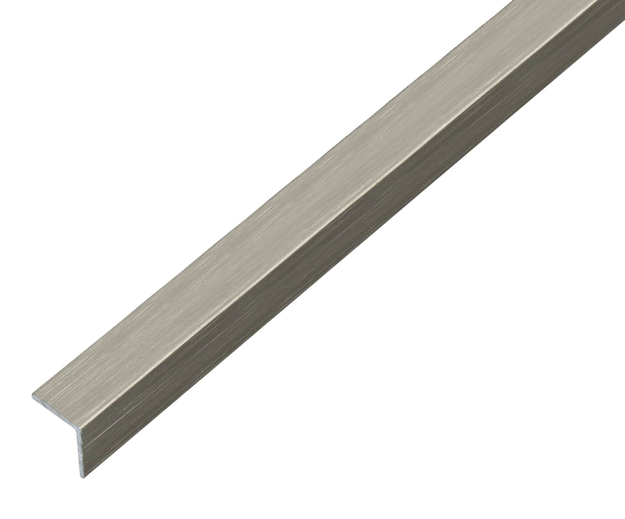 Winkelprofil selbstklebend 1m20x20 edelstahldesign dunkel