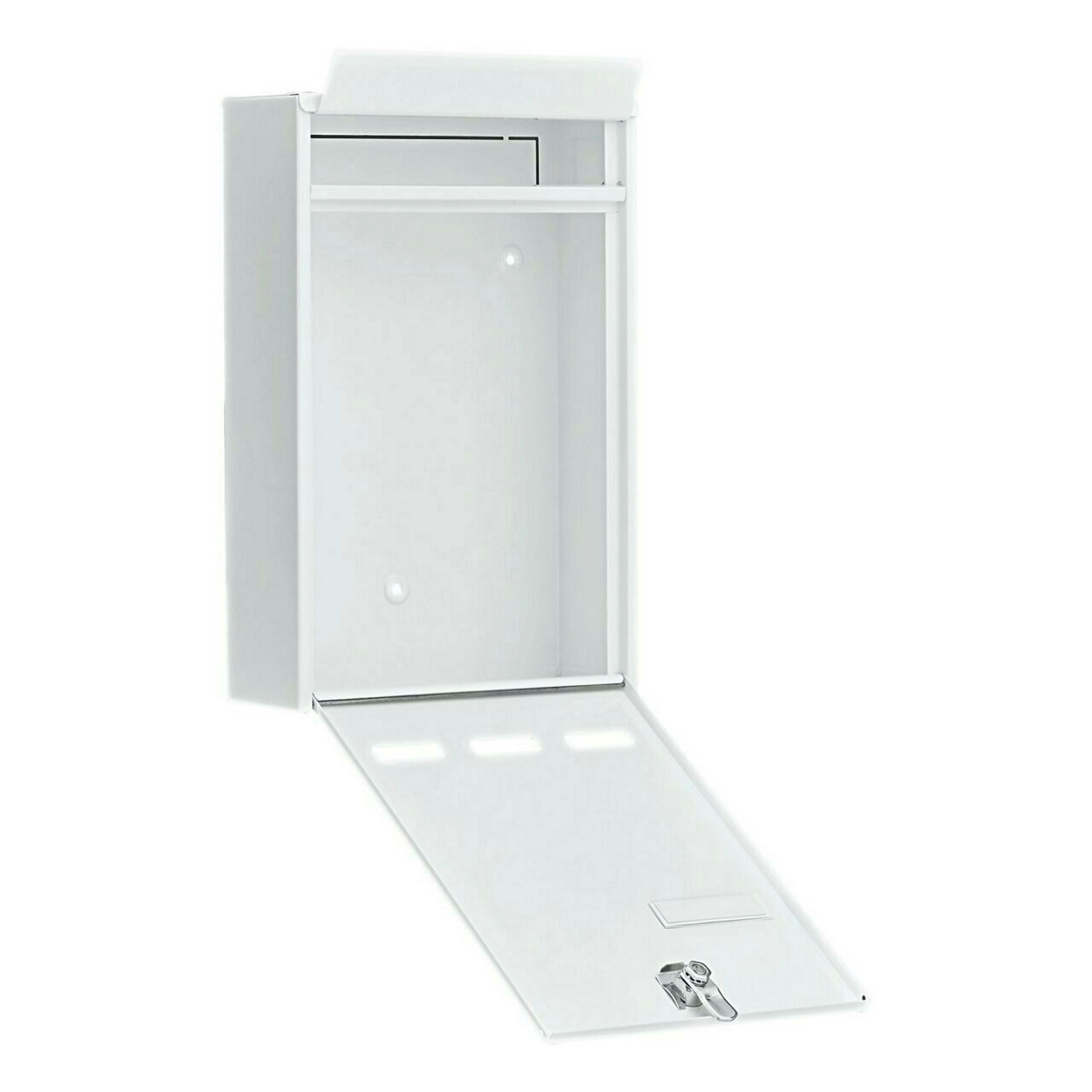 Briefkasten Stahl-lackiert Pocket 5871 W weiss