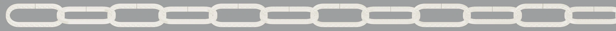 Zierkette, (Serie 90) (Spule) 3 mm Stahl vernickelt, weiss lackiert, 20 m