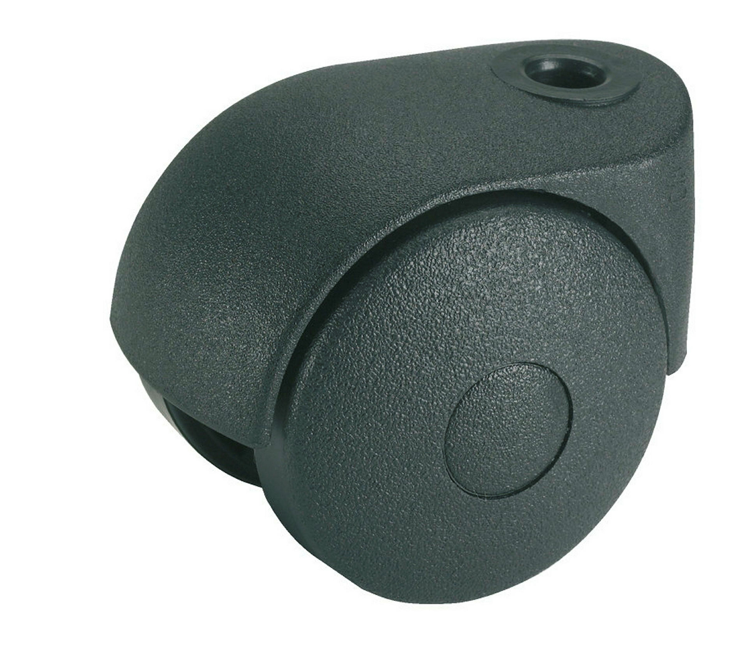Doppelrolle für normale Böden, Kunststoff schwarz, 40 mm, Tragkr. 20 kg