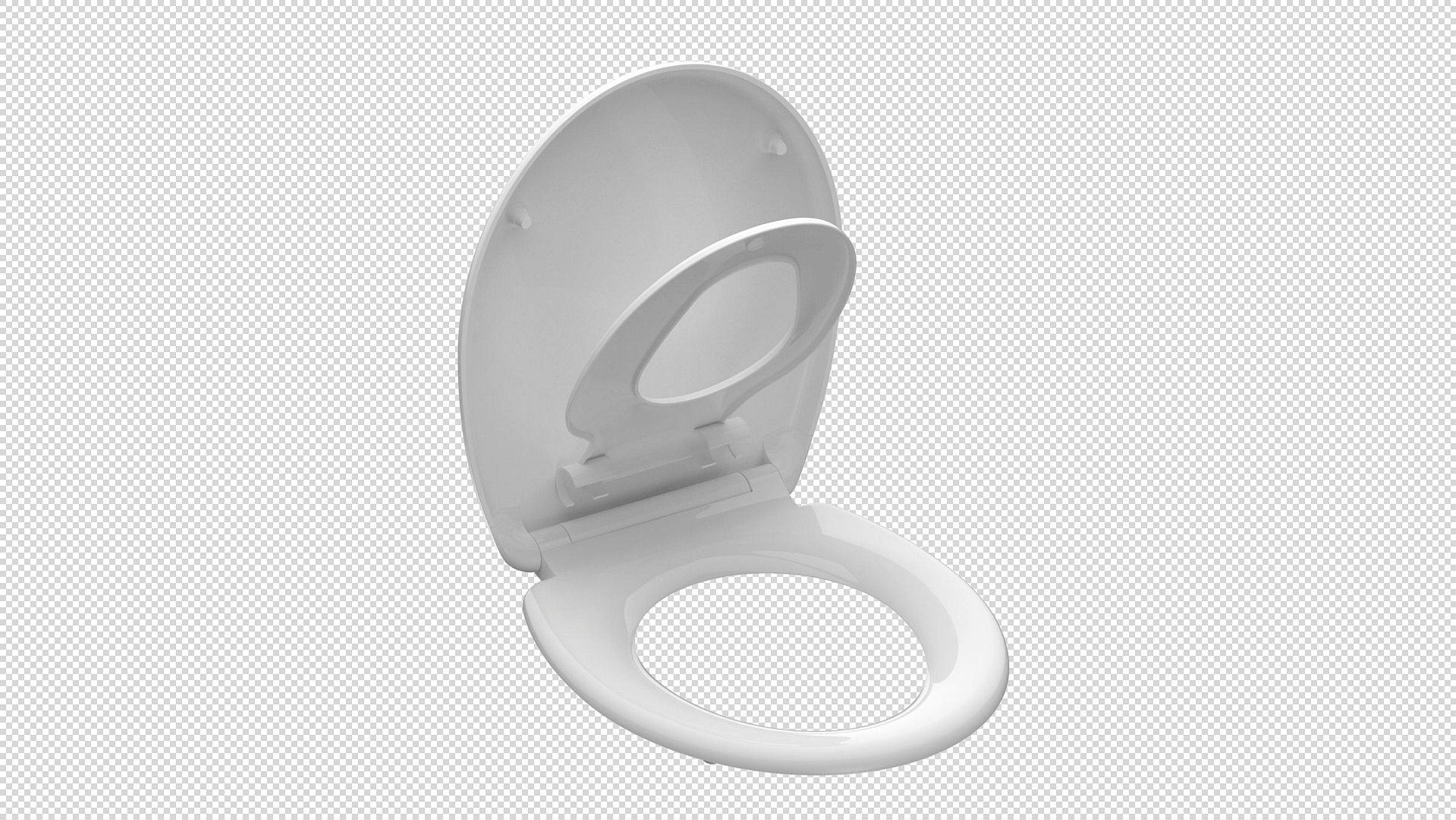 Duroplast WC-Sitz FAMILY WHITE, mit Absenkautomatik und Schnellverschluss