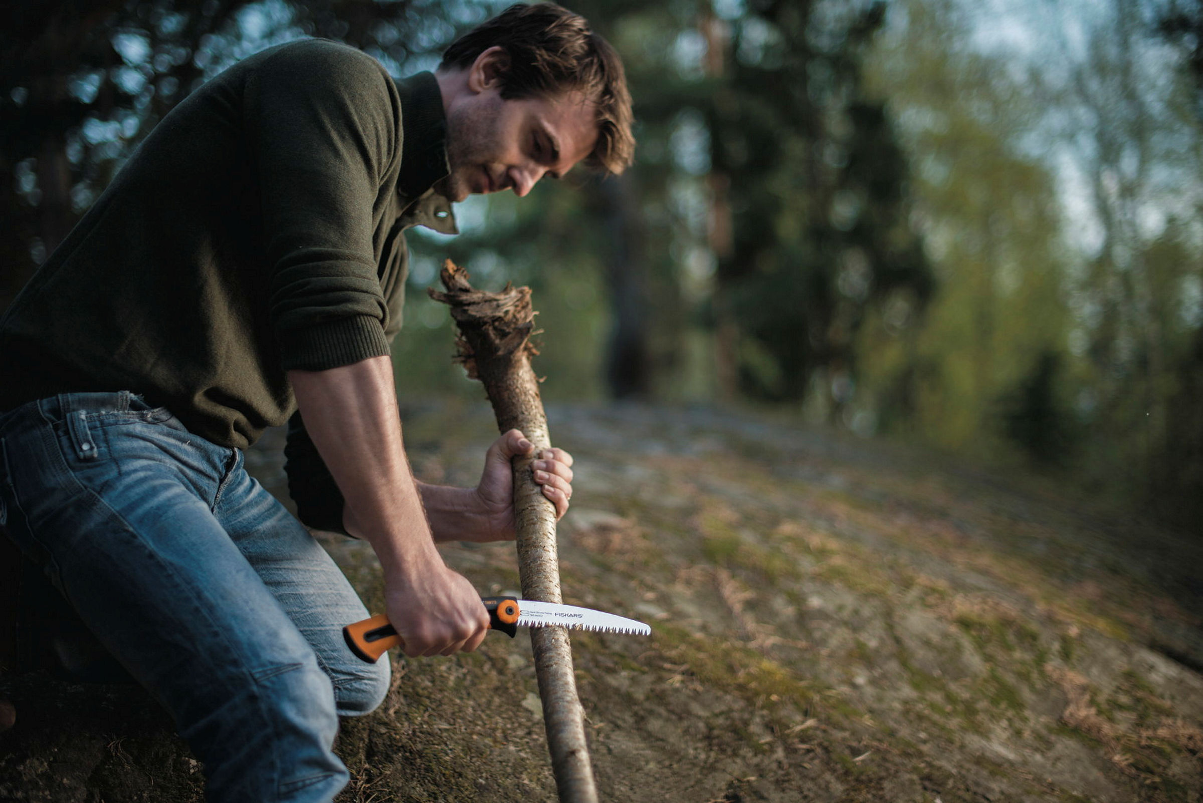 Fiskars Handsäge Xtract, SW73 Grobzahnung, Sägeblattlänge: 16 cm Einziehbar