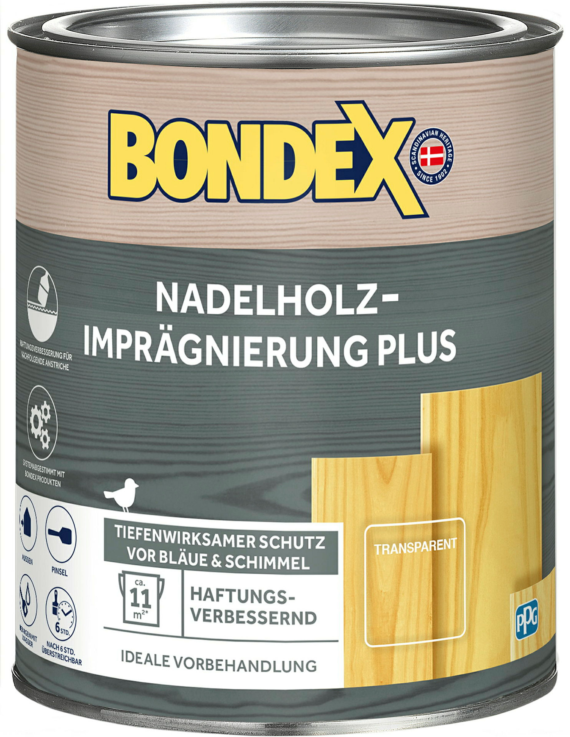 BONDEX Nadelholz-Imprägnierung Plus Farblos 0,75L