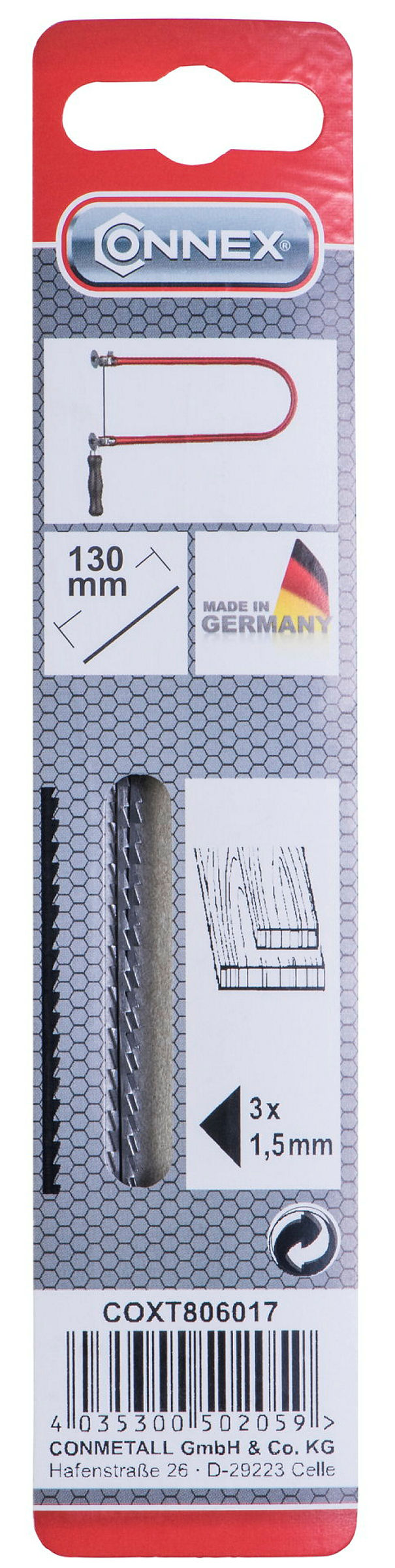 Marketeriesägeblatt Holz breit 3St.