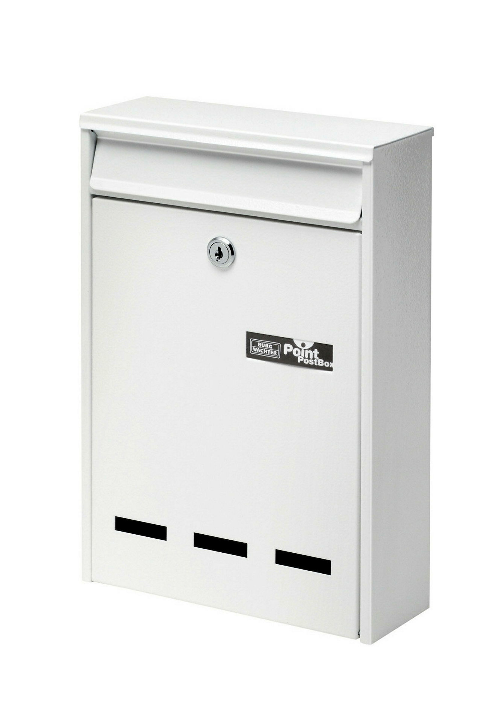 Briefkasten Stahl-lackiert Pocket 5871 W weiss