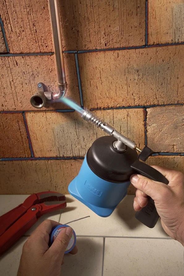 Lötlampe Lötmeister LM 1000 inkl.5 Butandruckgaskartuschen