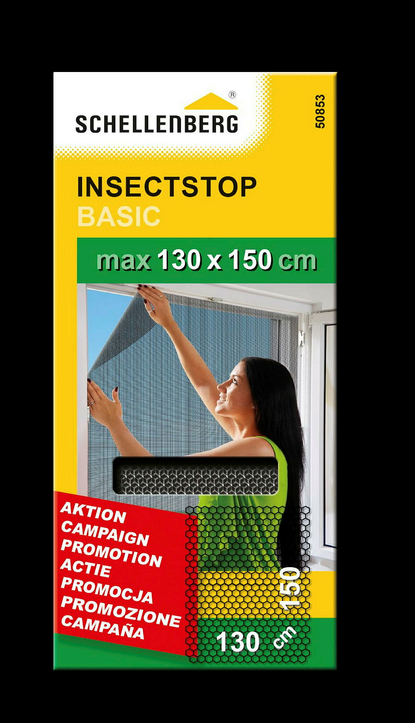 Schellenberg Fliegengitter BASIC, anthrazit, 130 x 150 cm