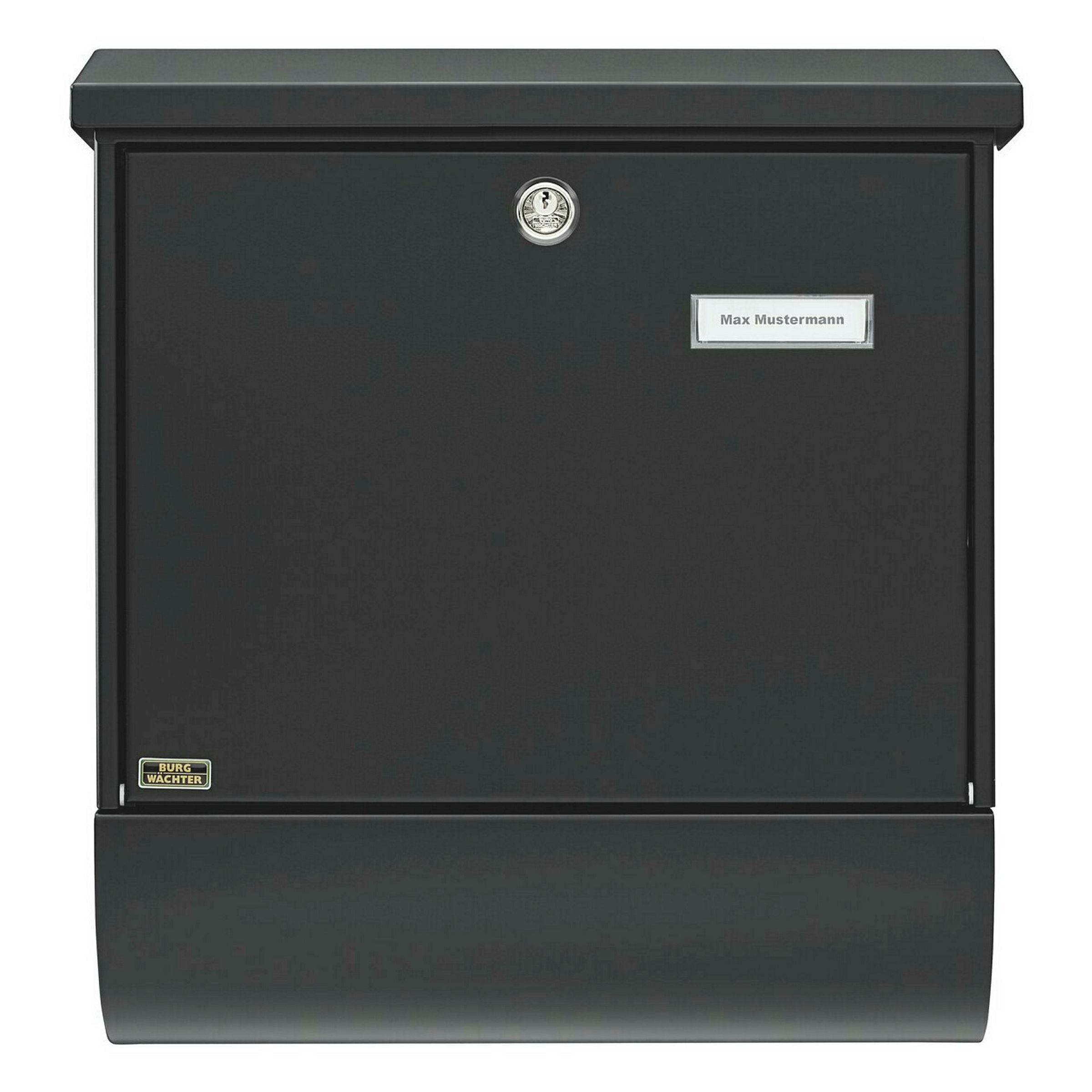 Briefkasten-Set Stahl-lack. Vario 86720S schwarz