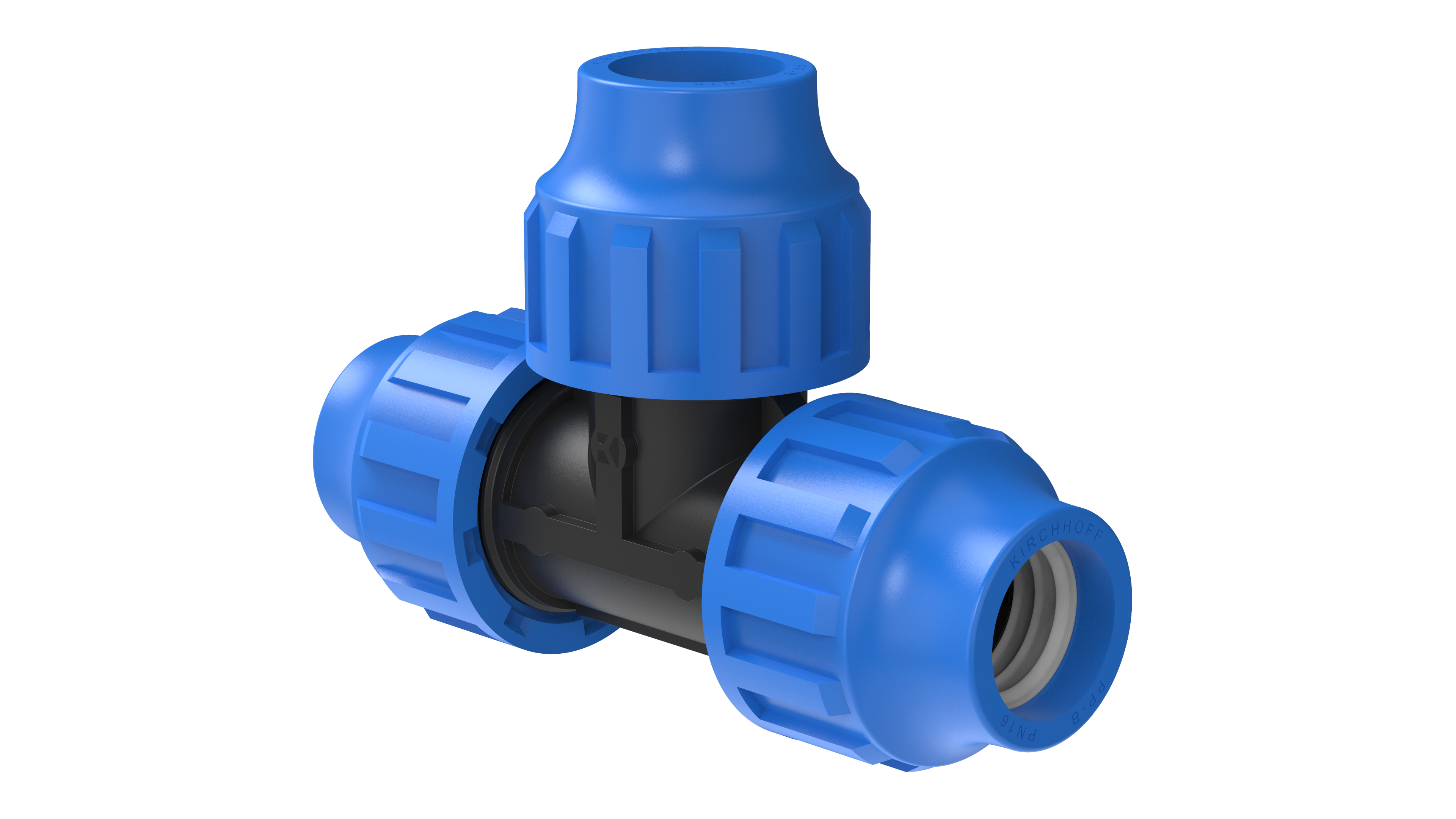 PP T-Stück, 32 mm, Klemmfitting für HDPE
