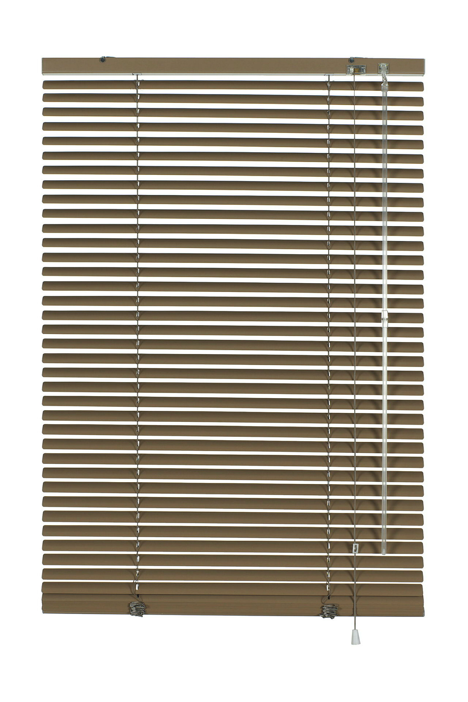 Aluminium-Jalousie mit Lamellenbreite 25 mm, mocca, 120x175 cm