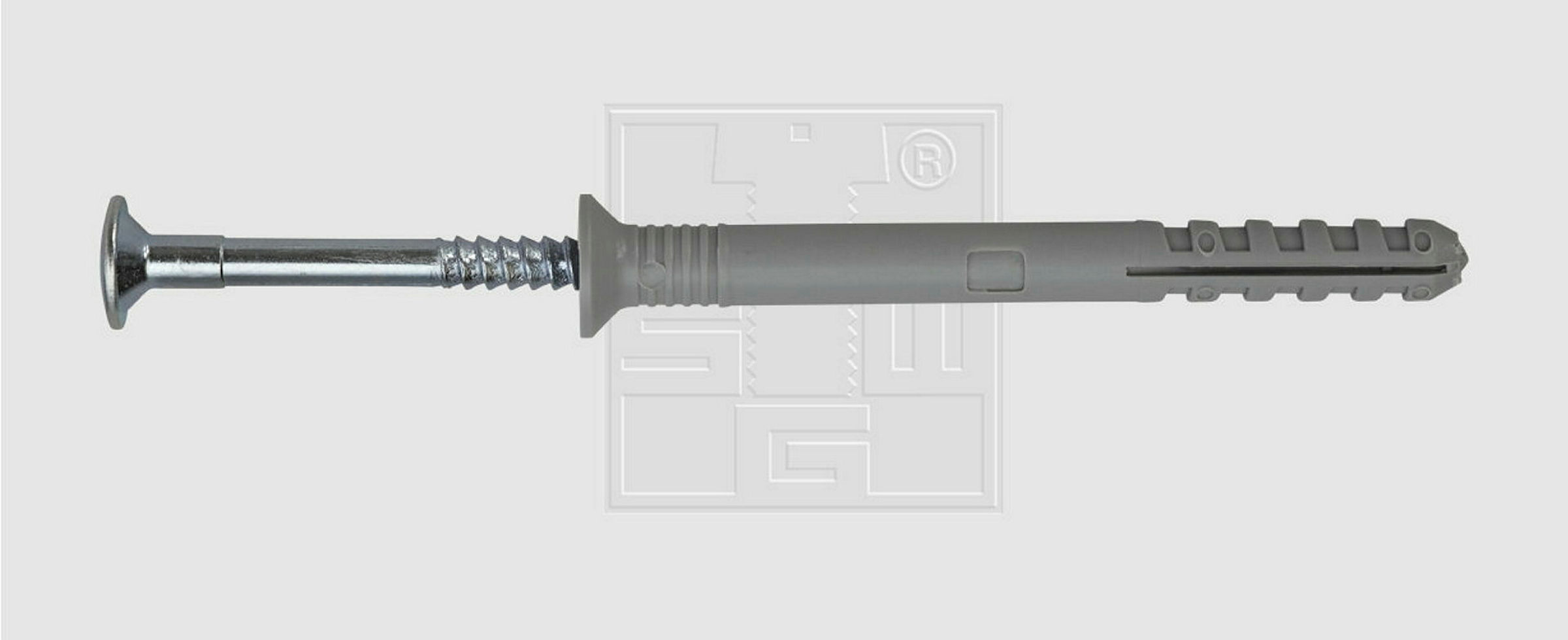 Nageldübel vormontiert mit Senkbund 8 x 80, Nylon / Stahl