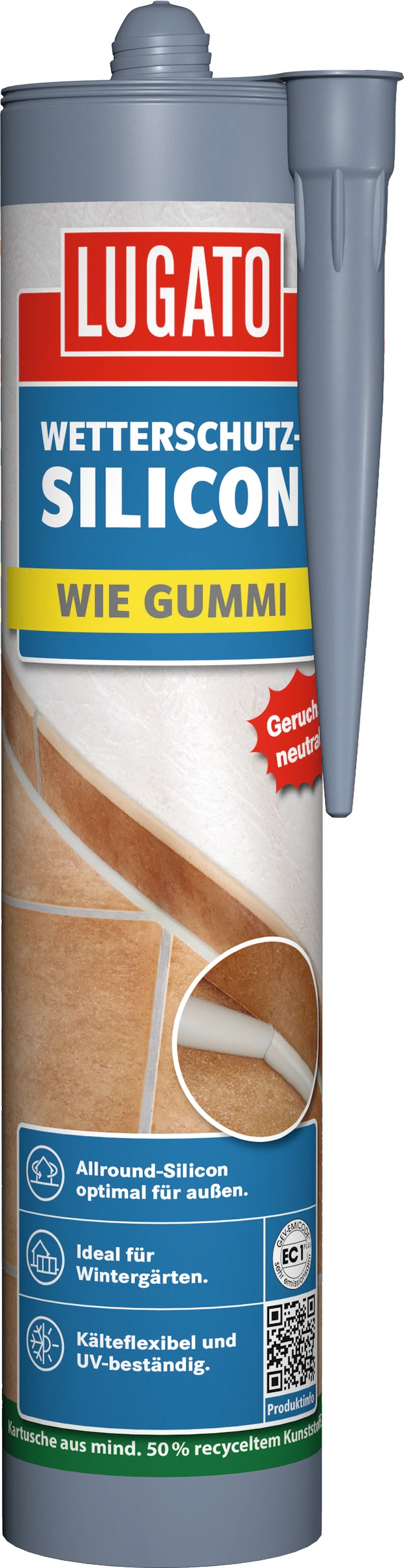 Wetterschutz-Silicon Wie Gummi 310 ml, grau