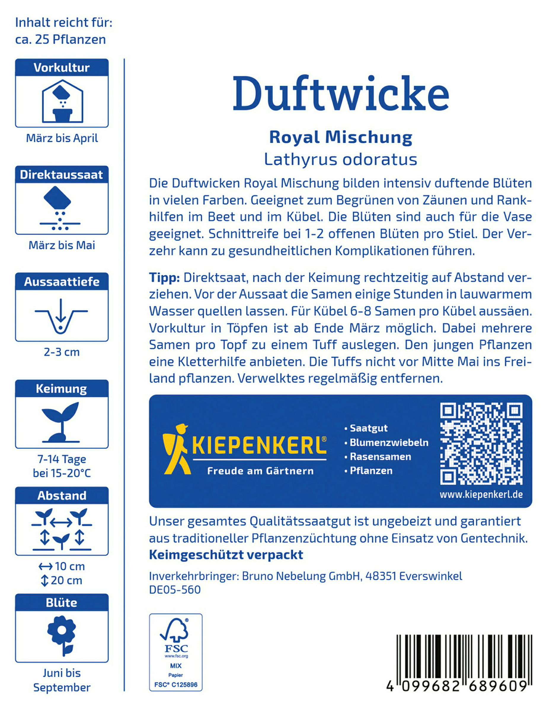 Kiepenkerl Duftwicke Royal Mischung