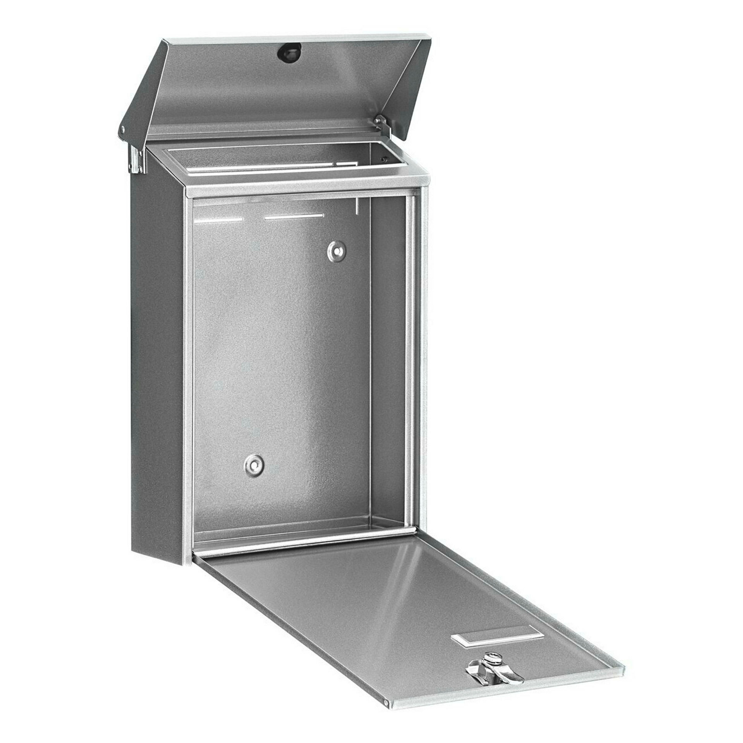 Briefkasten Stahl-lackiert Daily 5861 Si silber