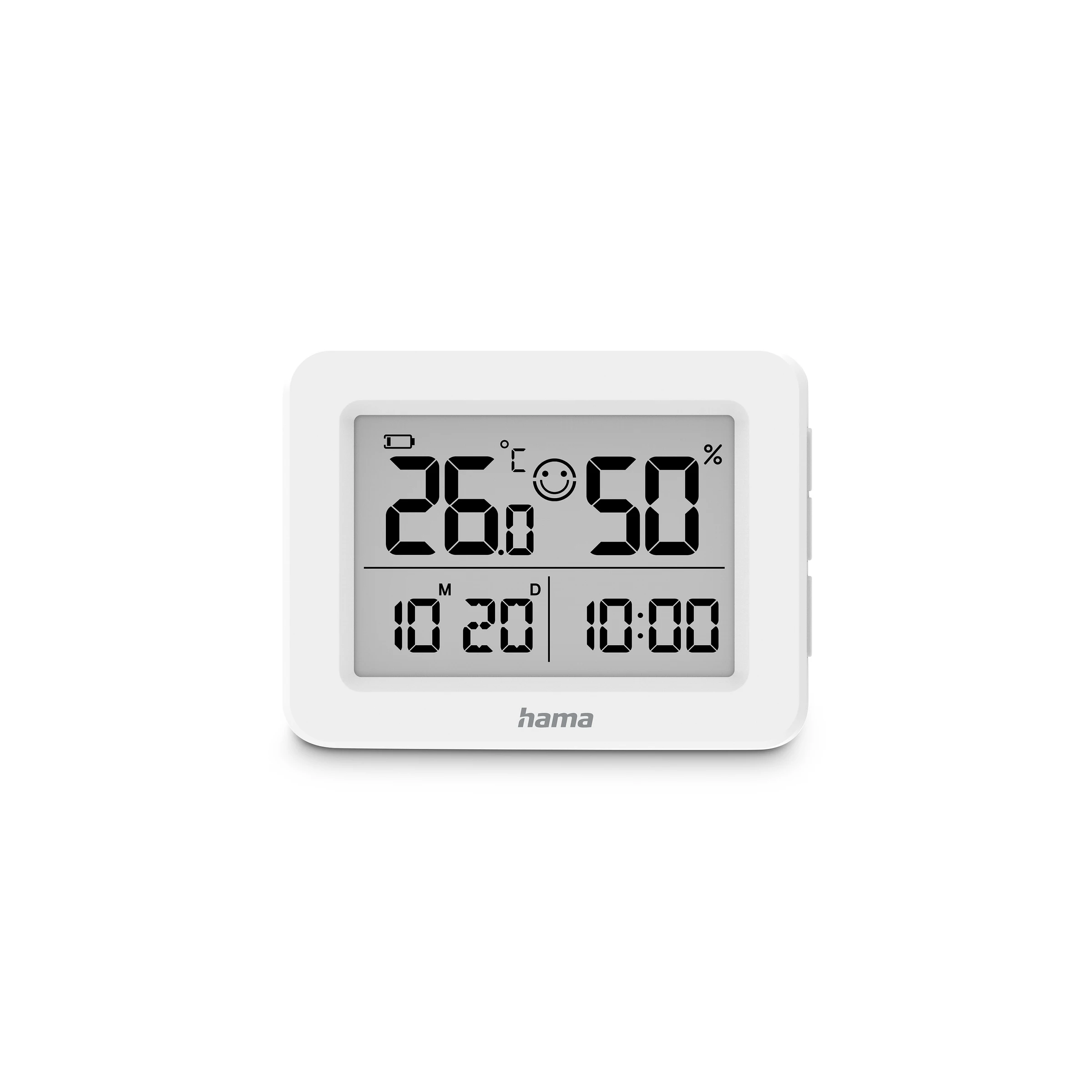 Hama Thermometer und Hygrometer'Lefkada'', Weiß