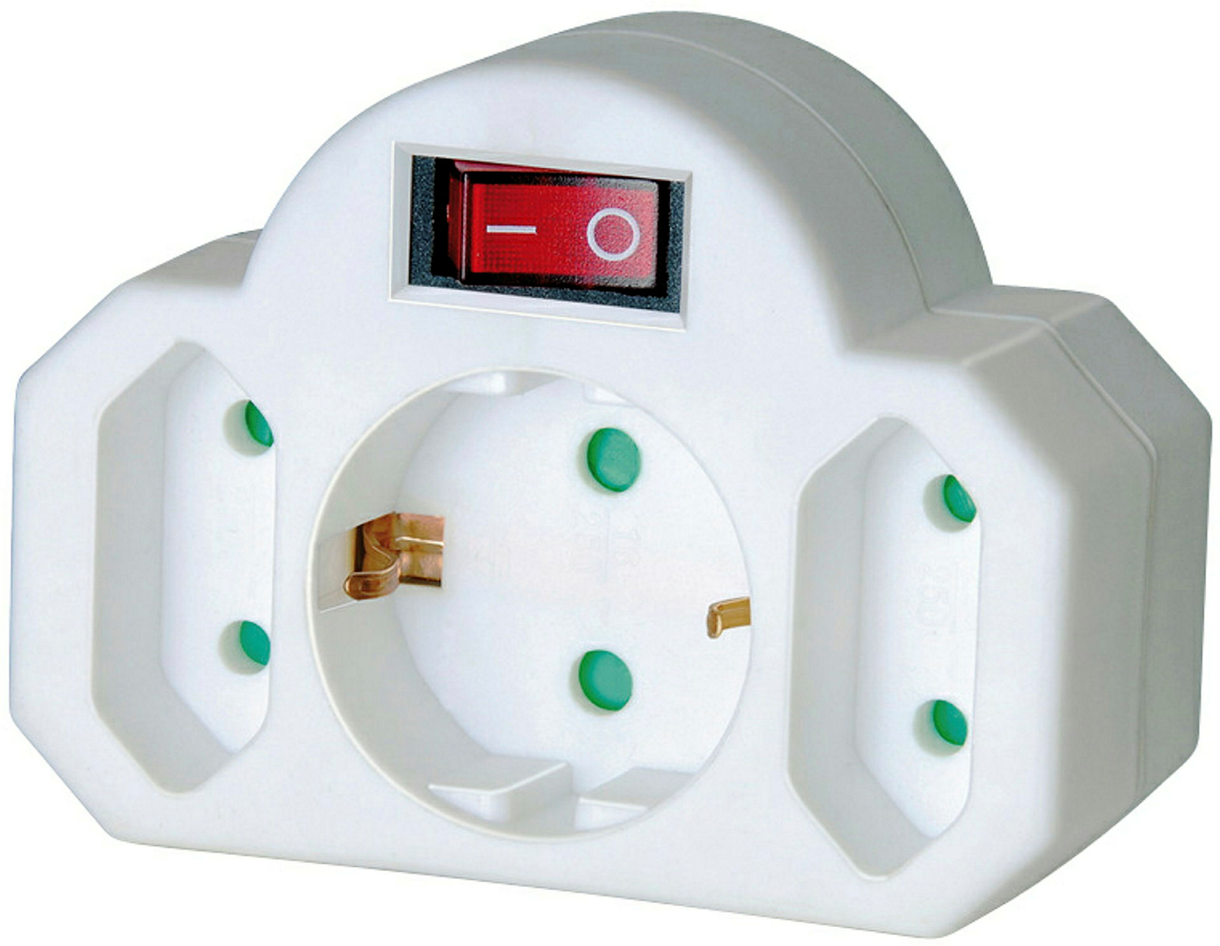 Adapter-Schutzkontakt/Euro-Steckdose Schalter u.Kinderschutz