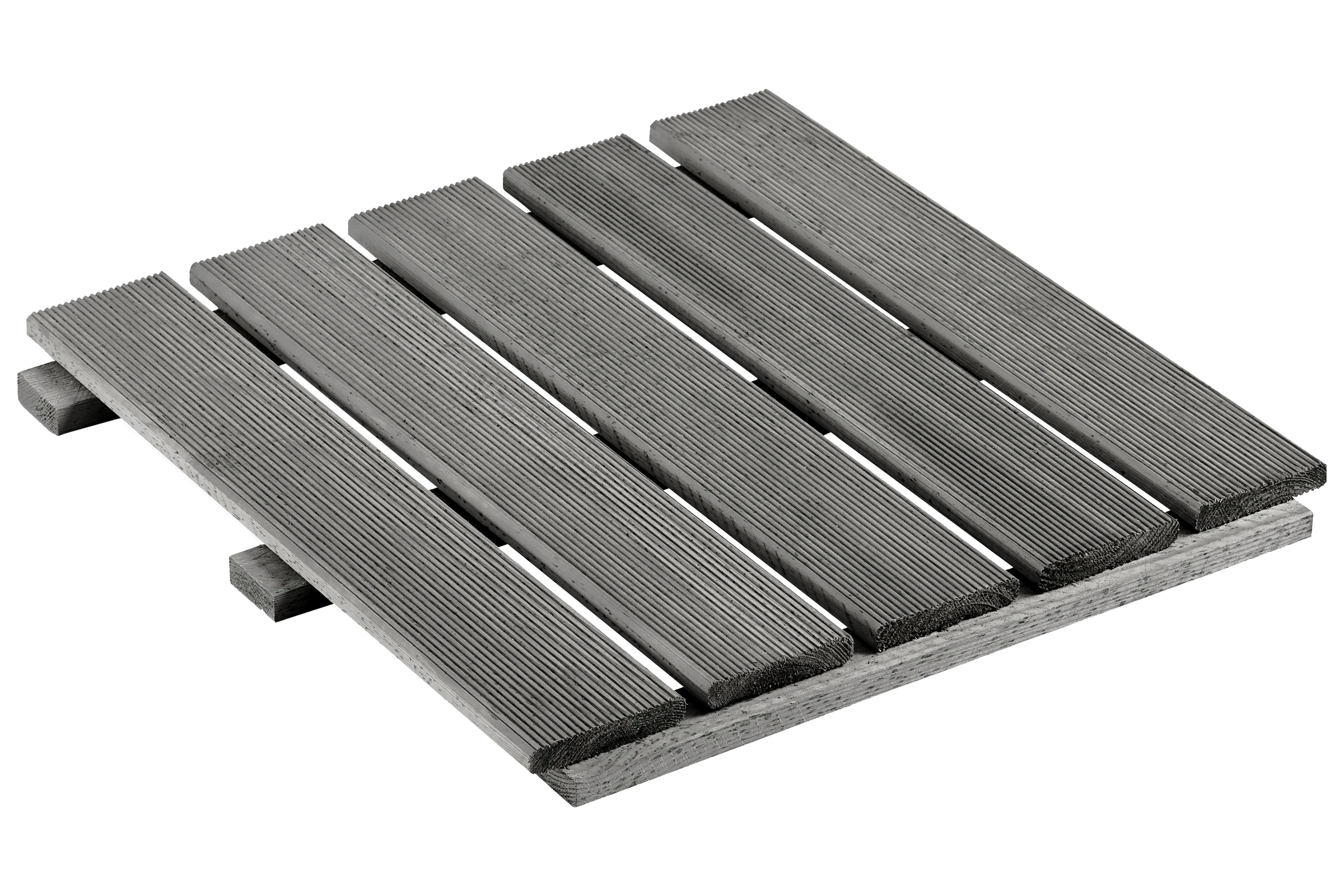 Holzfliese 5 Latten grau kdi 50x50cm