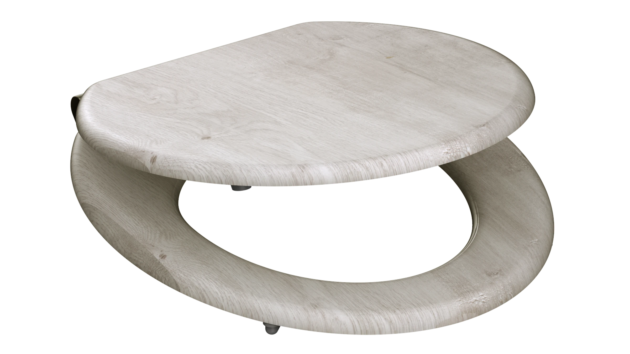 MDF WC-Sitz LIGHT WOOD, mit Absenkautomatik