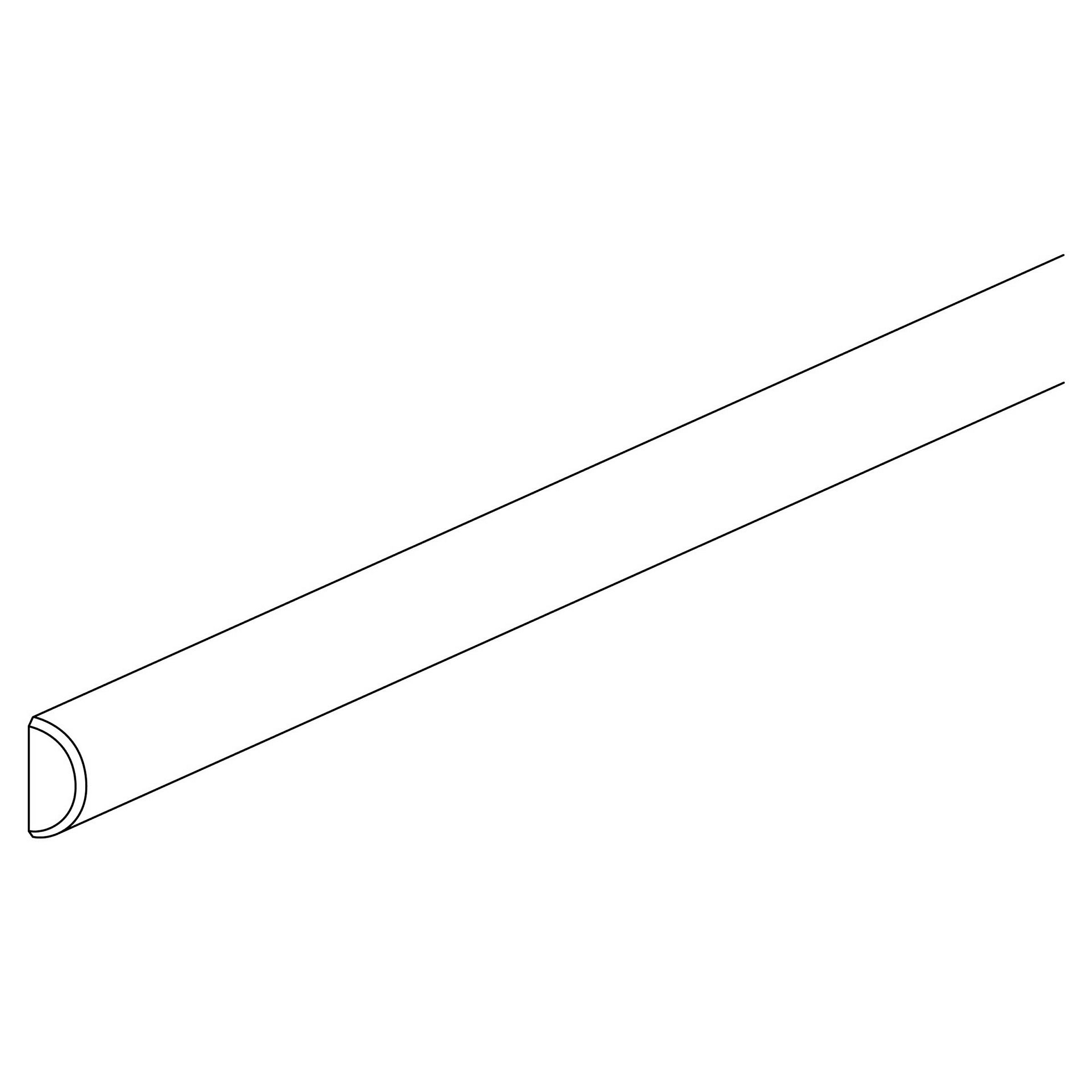 Zaunriegel halbrund braun Ø7x250cm