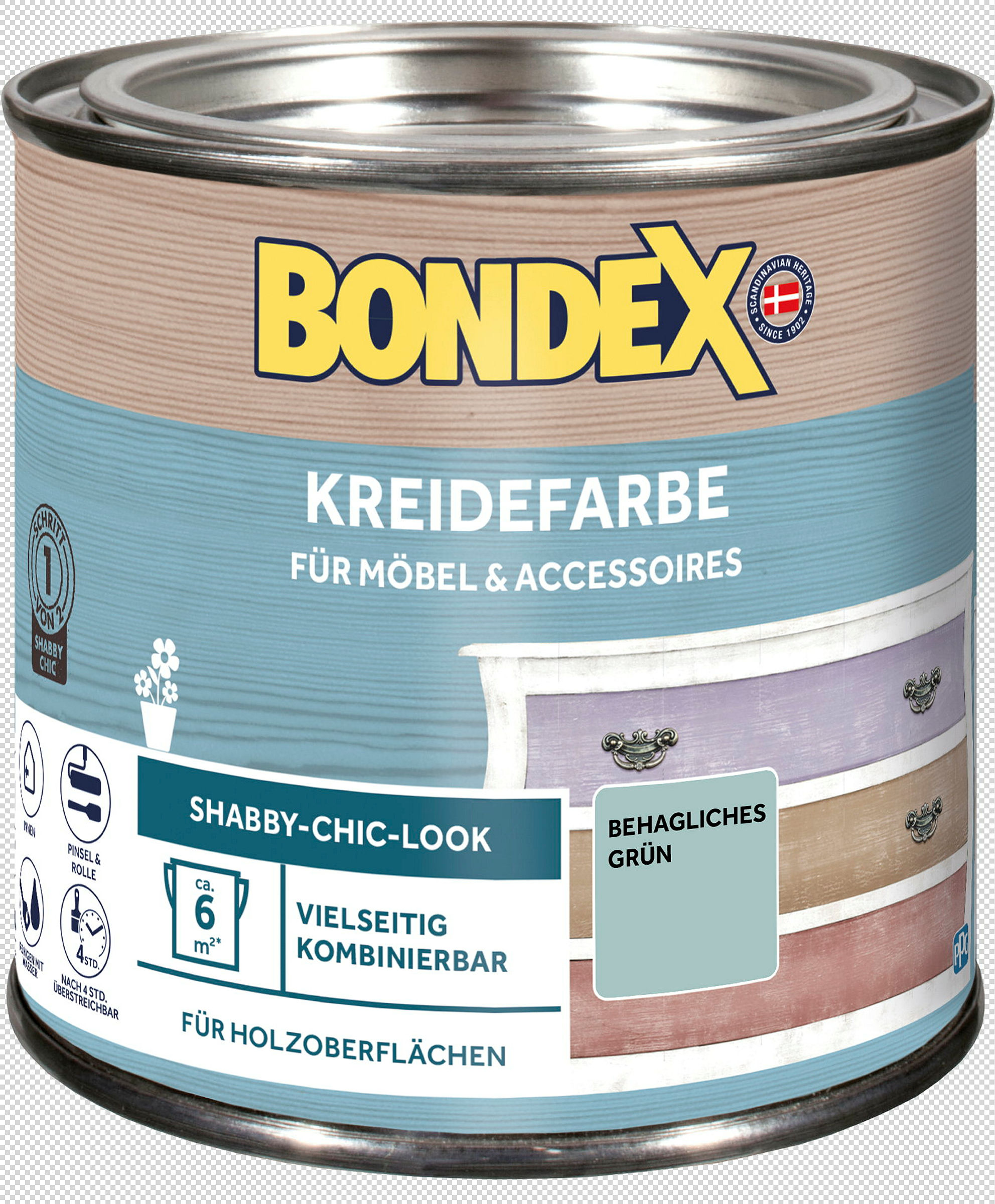 BONDEX Kreidefarbe Behagliches Grün 0,5l