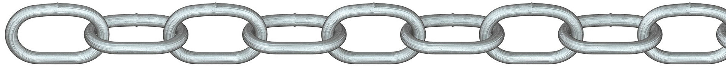 Rundstahlkette, (Spule) 2 mm Stahl galvanisch verzinkt, Tragkr. 20 kg, 60 m