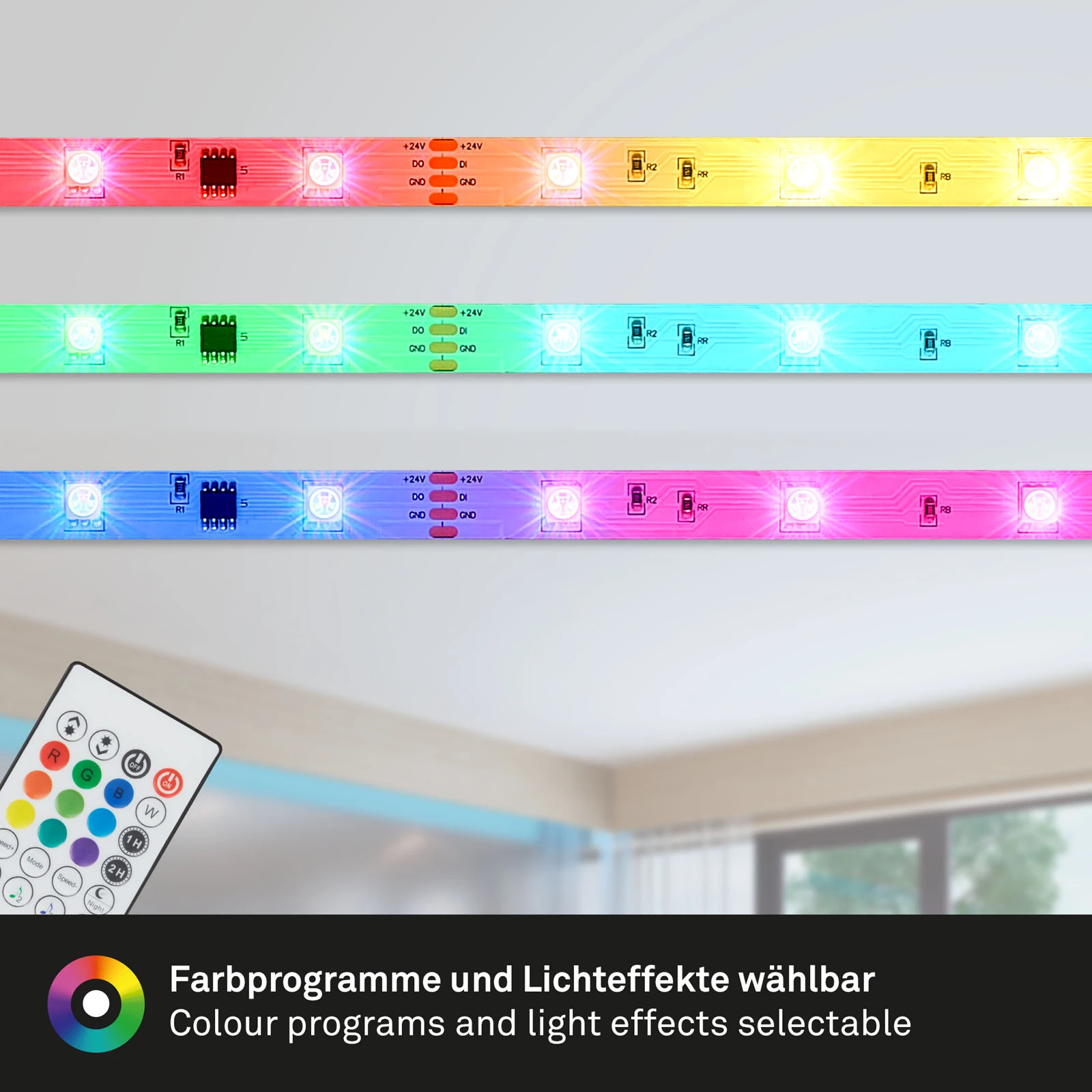 Magic RGB-LED Flexband, 3m, inkl. Musiksensor