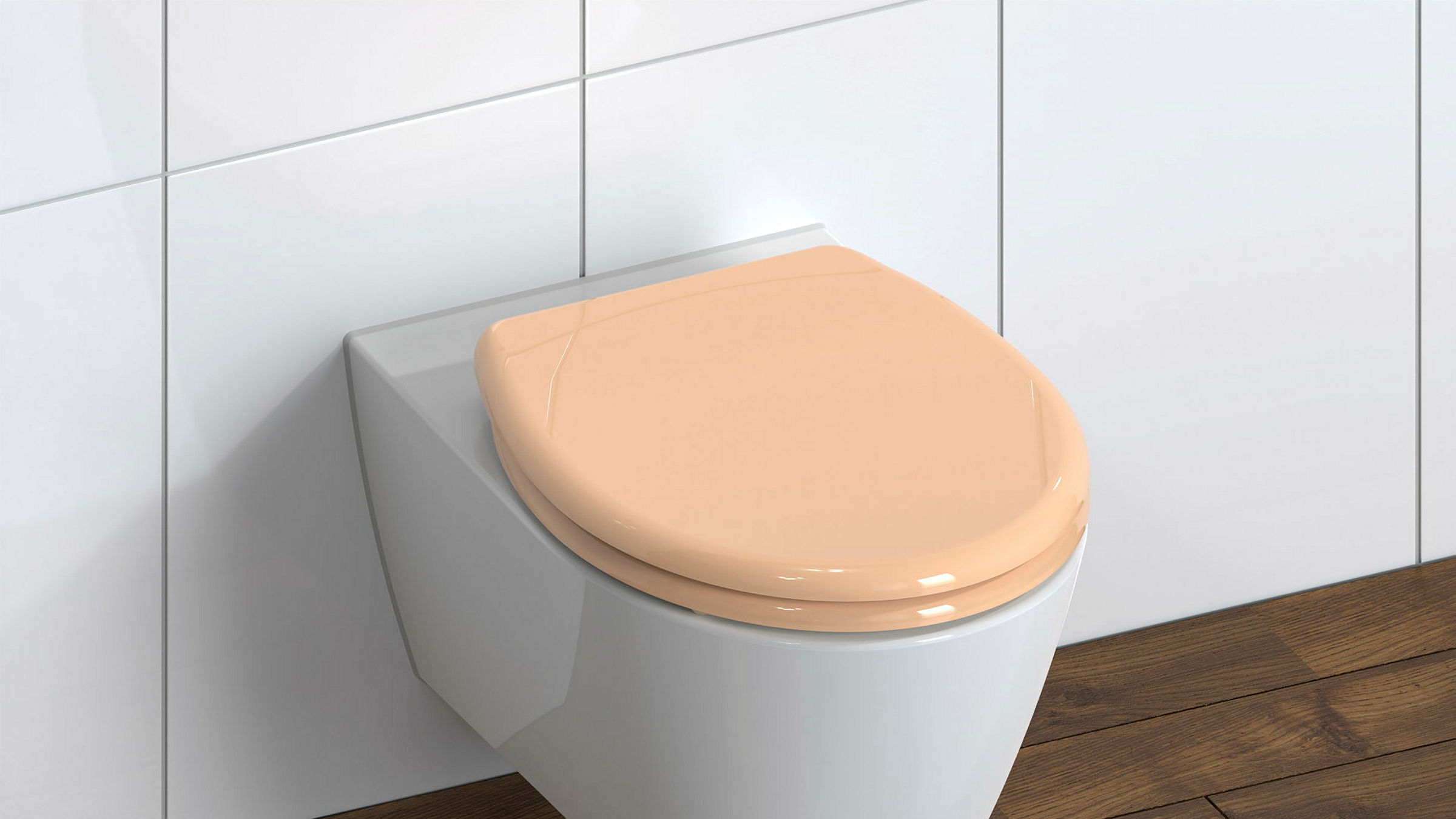 Duroplast WC-Sitz BEIGE, mit Absenkautomatik und Schnellverschluss