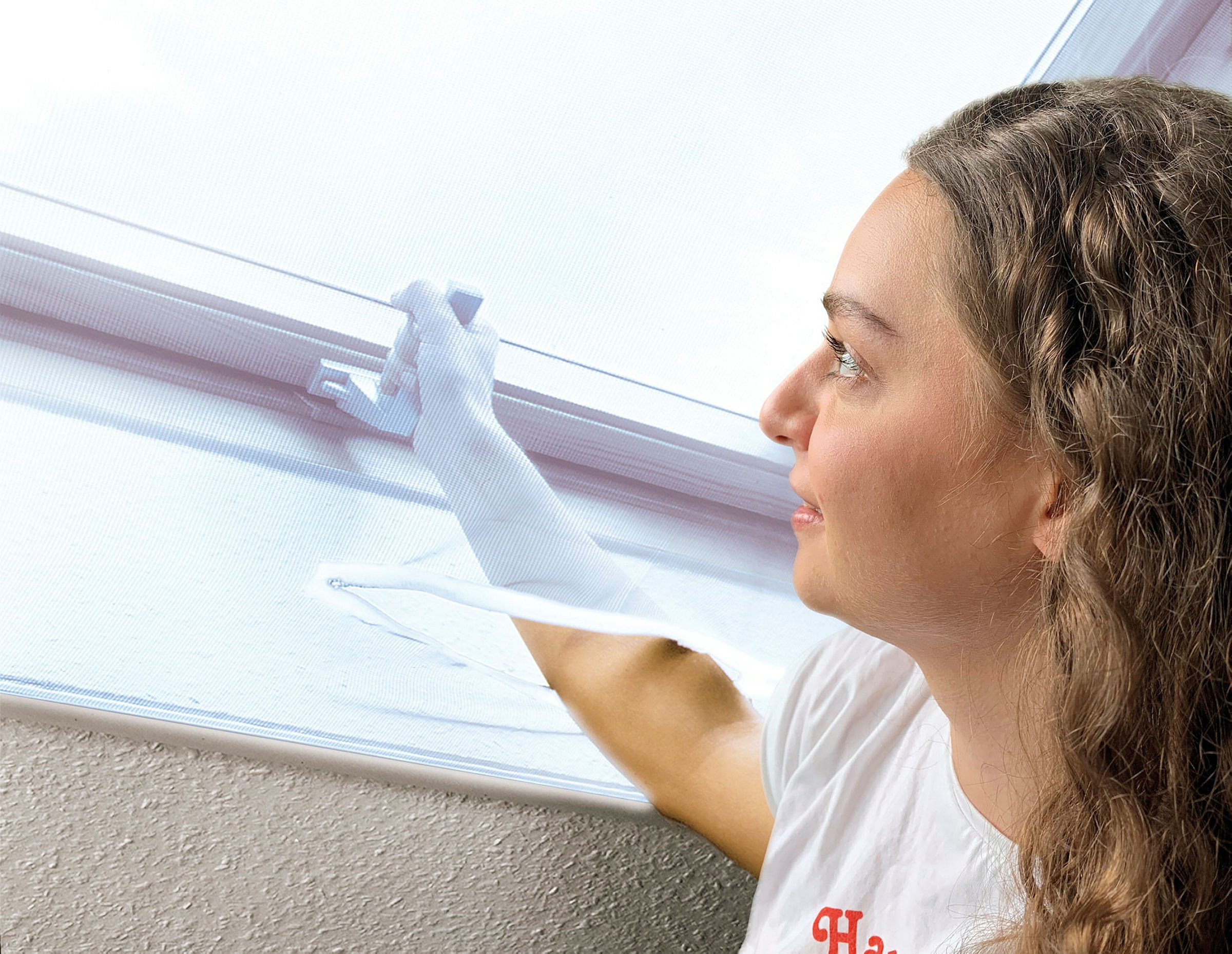Schellenberg Fliegengitter für Dachfenster mit Reißverschluss, weiß, 150 x