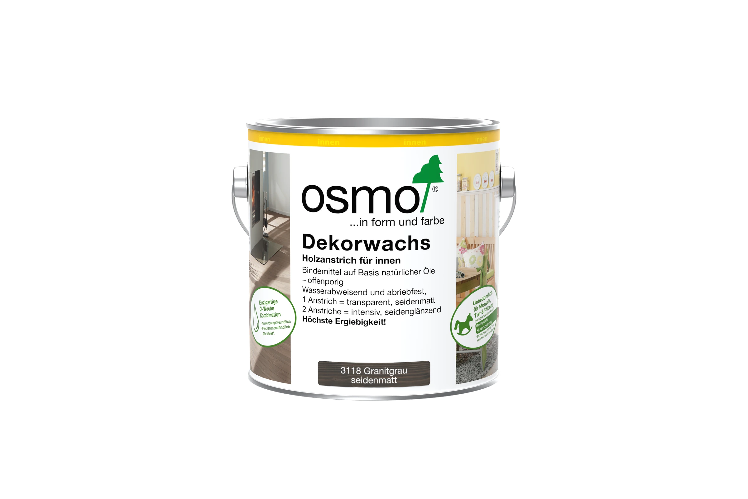 3118 Dekorwachs Granitgrau 2,5L