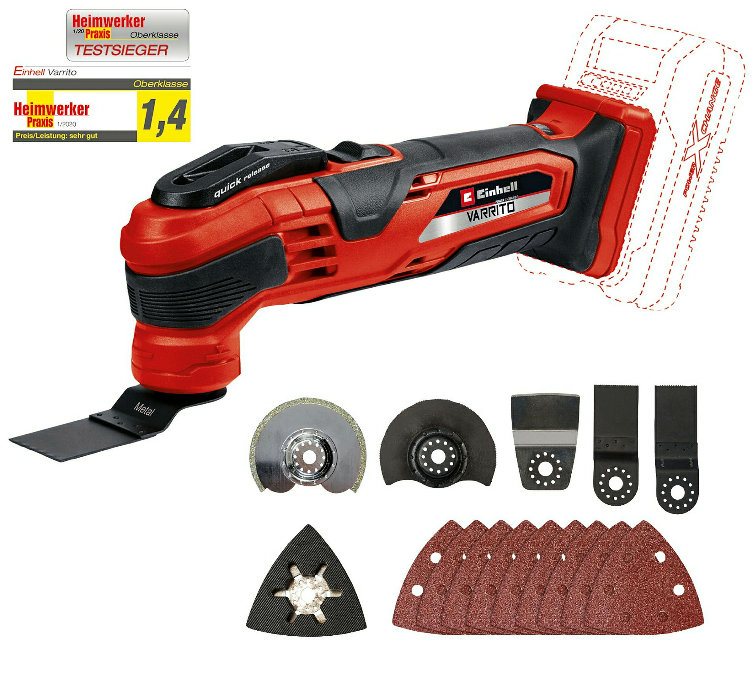 Einhell Expert VARRITO Akku-Multifunktionswerkzeug