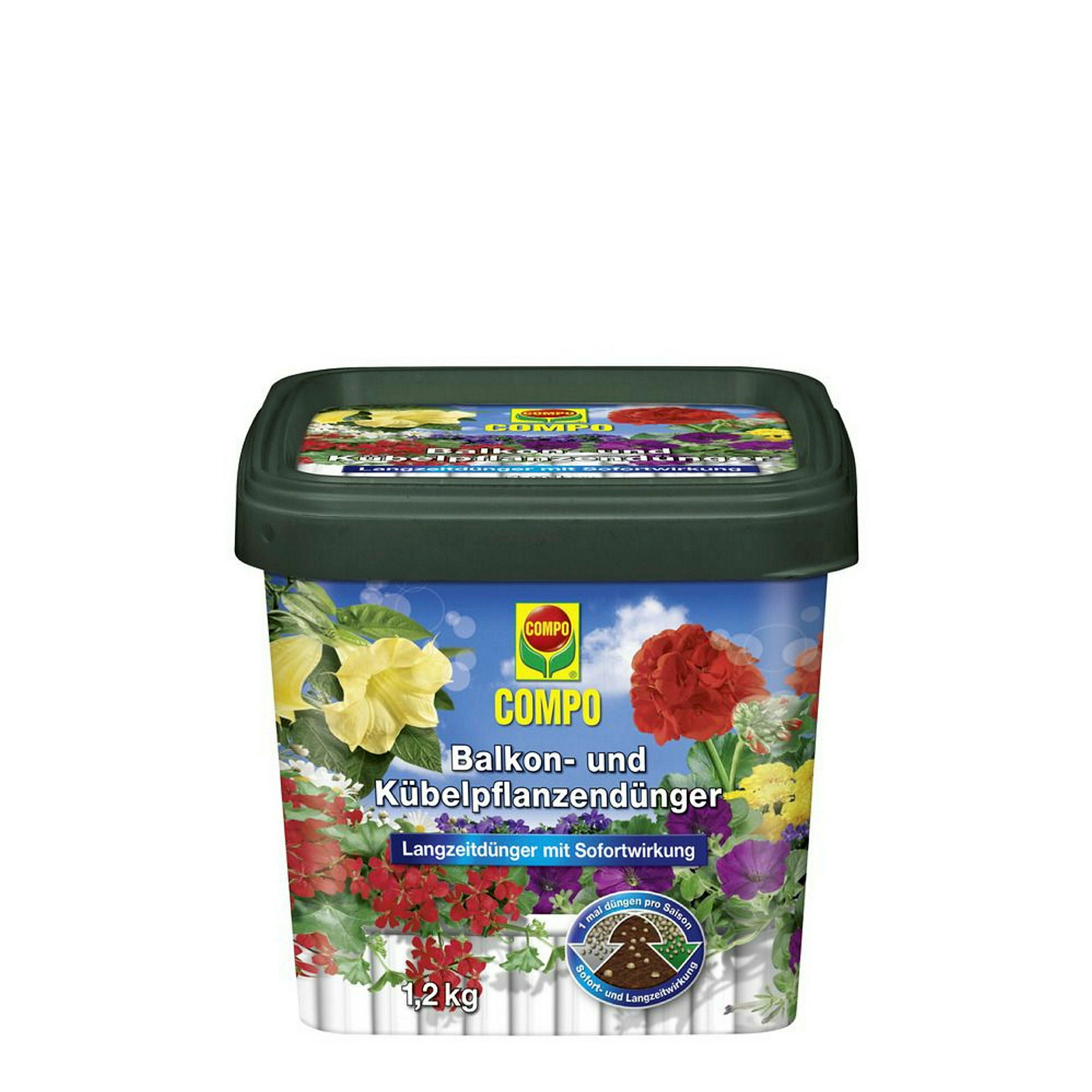 COMPO Balkon- undKübelpflanzendünger, 1,2 kg